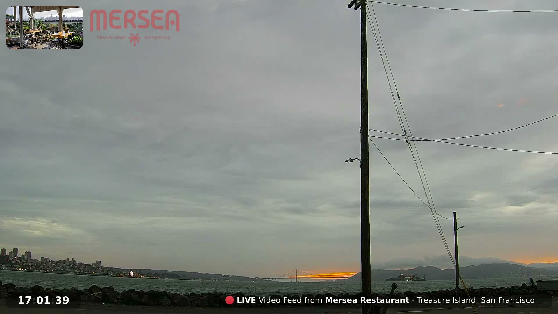 San Francisco City Live Camera from Treasure Island - San Fracisco, California, USA