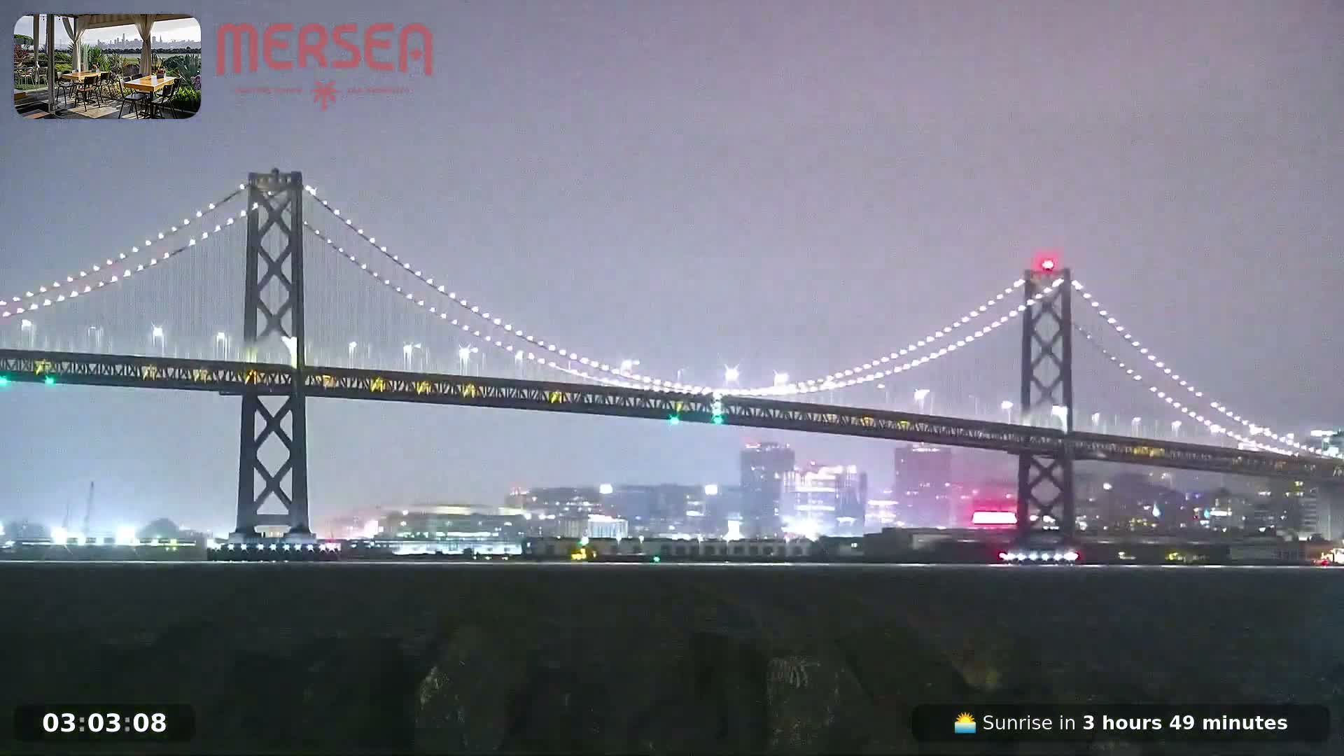 San Francisco City Live Camera from Treasure Island - San Fracisco, California, USA