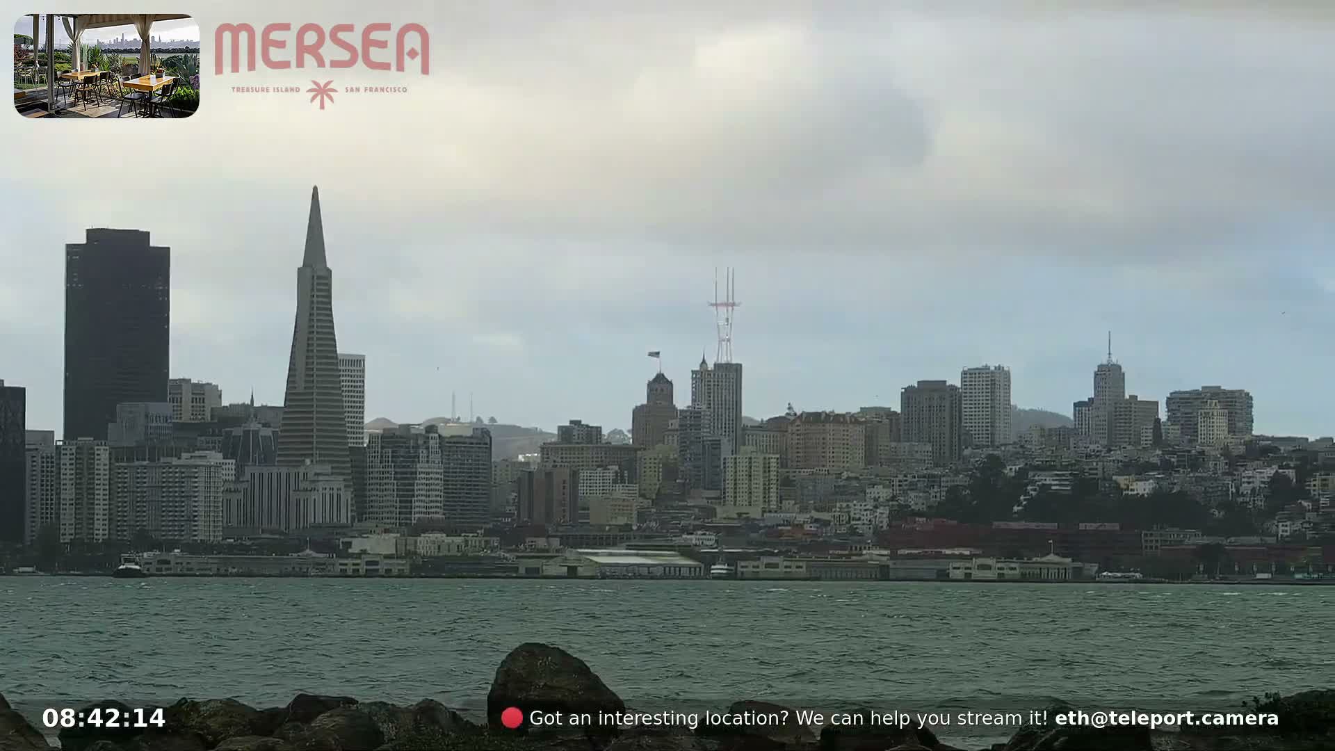 San Francisco City Live Camera from Treasure Island - San Fracisco, California, USA