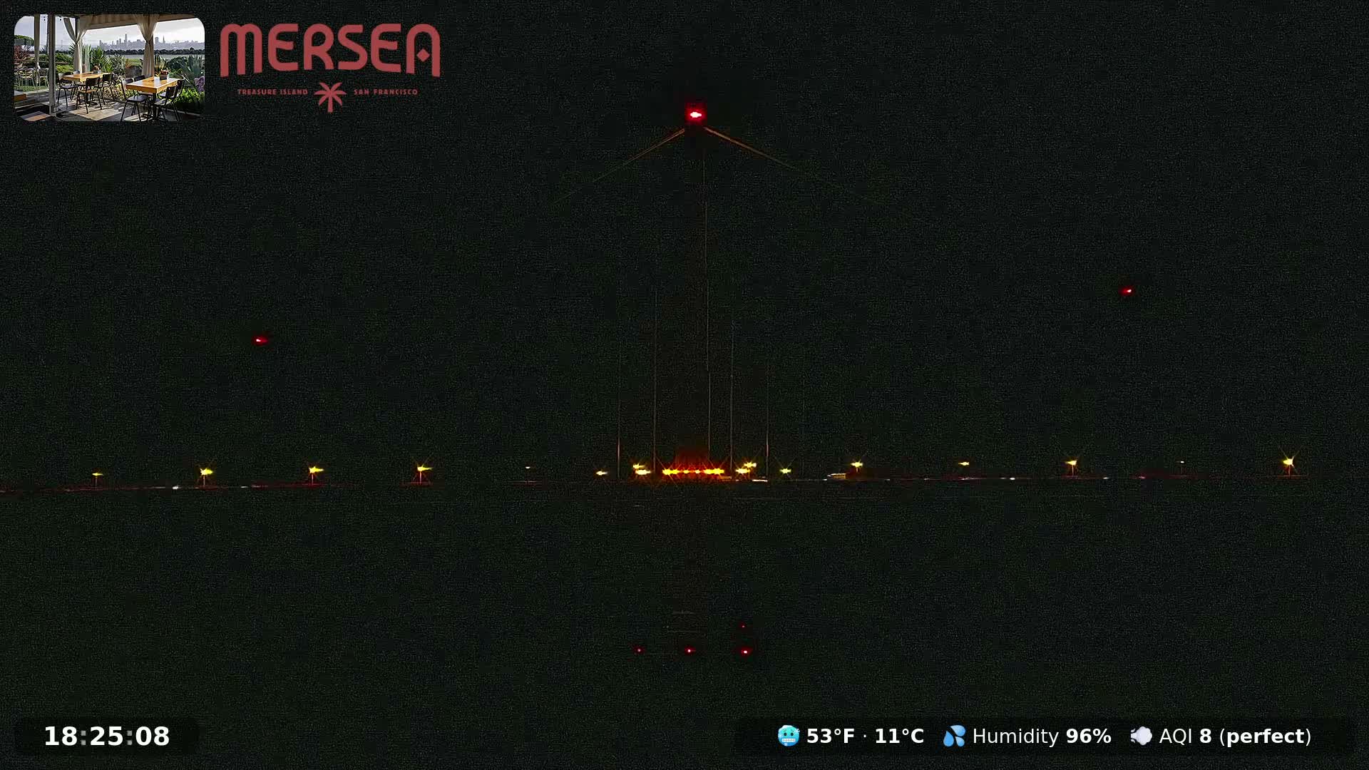 San Francisco City Live Camera from Treasure Island - San Fracisco, California, USA