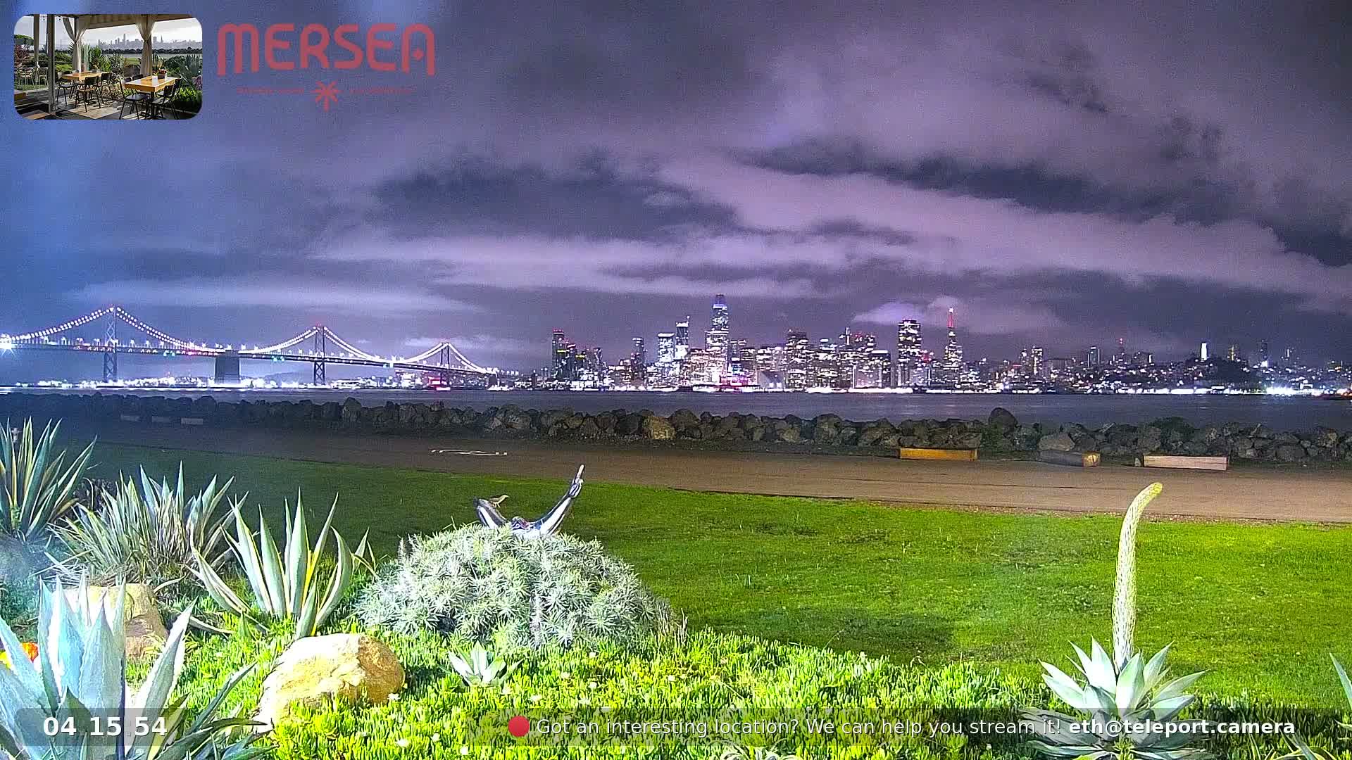 San Francisco City Live Camera from Treasure Island - San Fracisco, California, USA