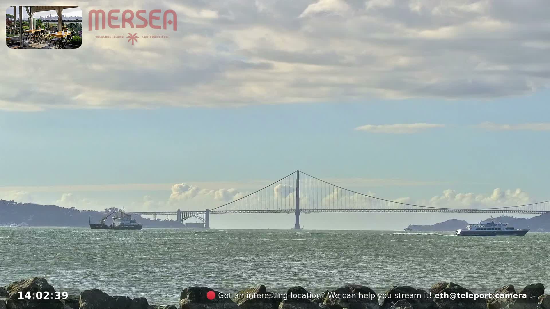 San Francisco City Live Camera from Treasure Island - San Fracisco, California, USA
