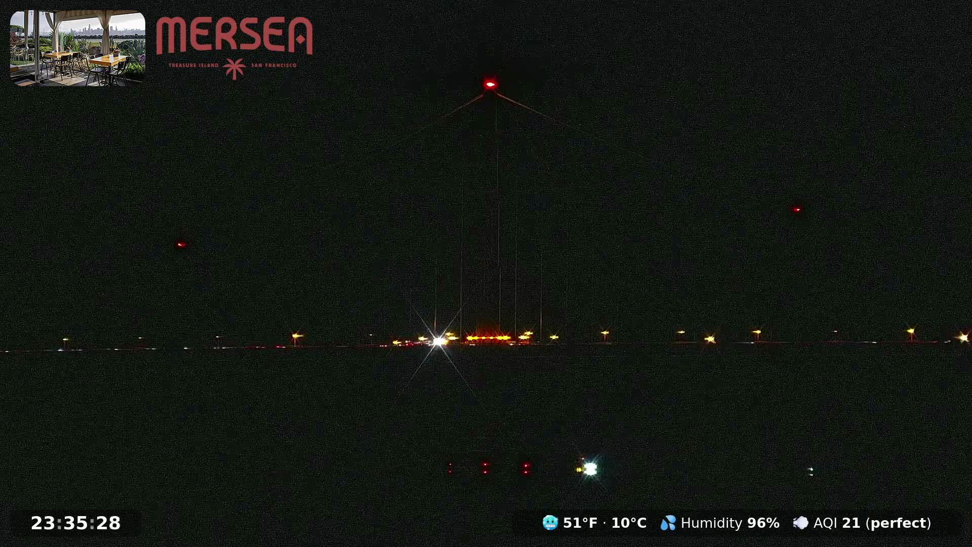 San Francisco City Live Camera from Treasure Island - San Fracisco, California, USA