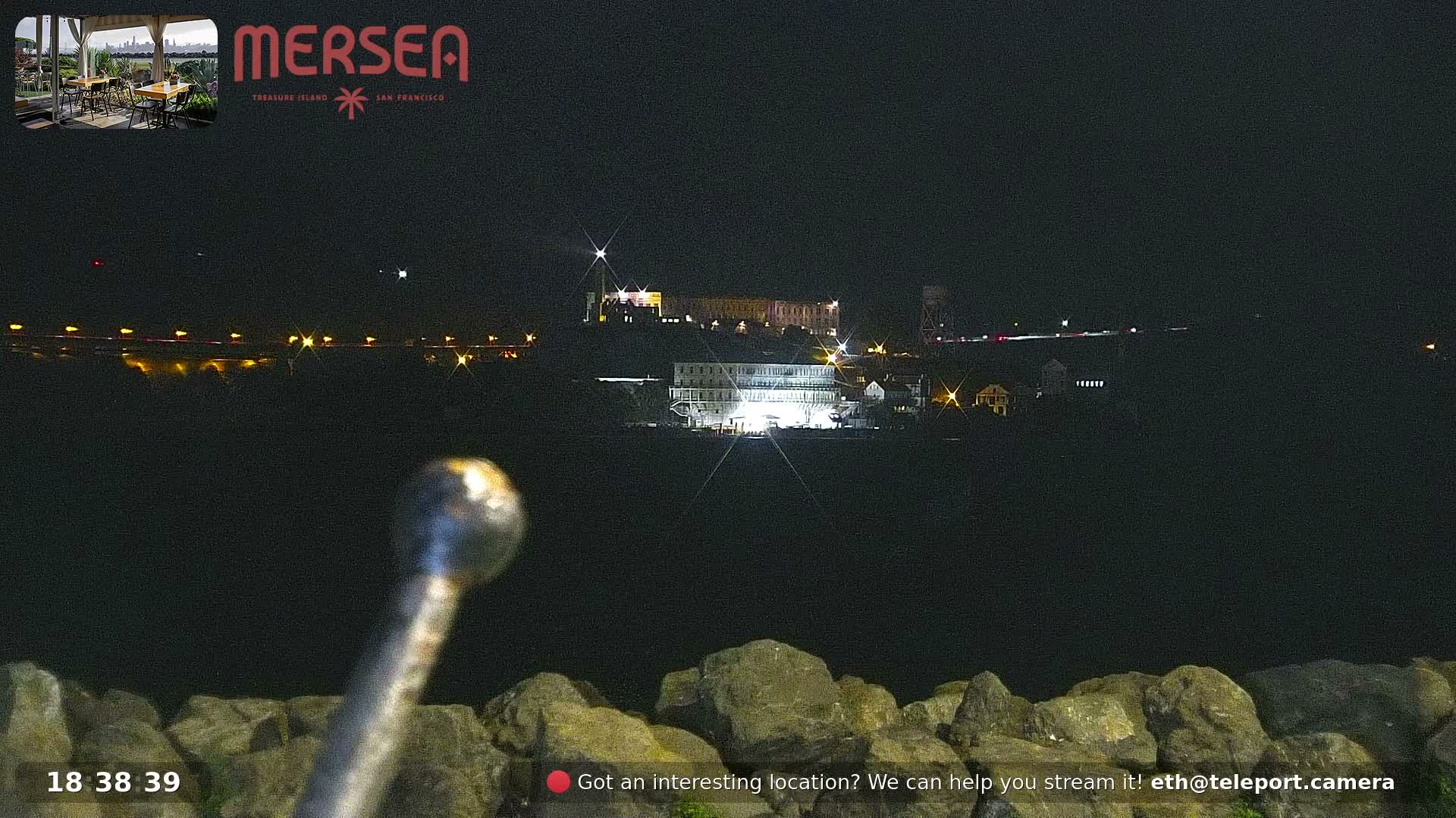 San Francisco City Live Camera from Treasure Island - San Fracisco, California, USA