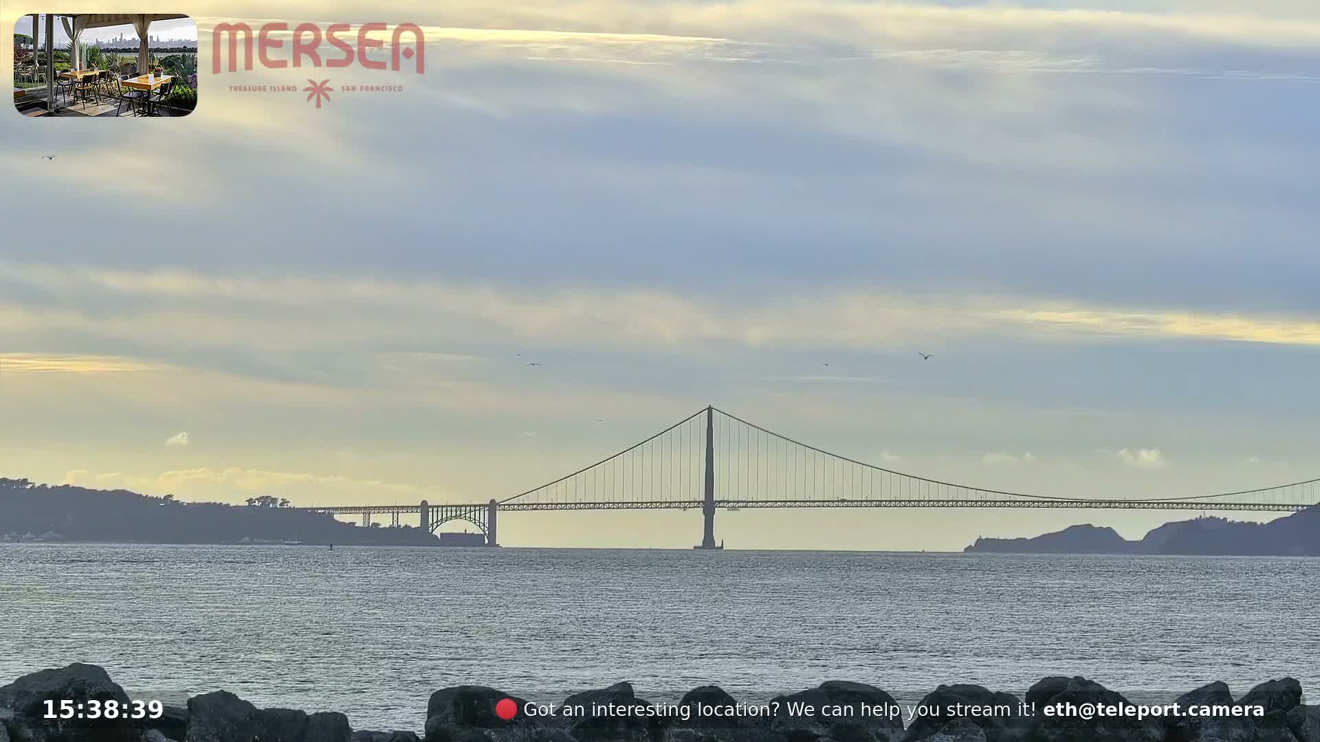San Francisco City Live Camera from Treasure Island - San Fracisco, California, USA