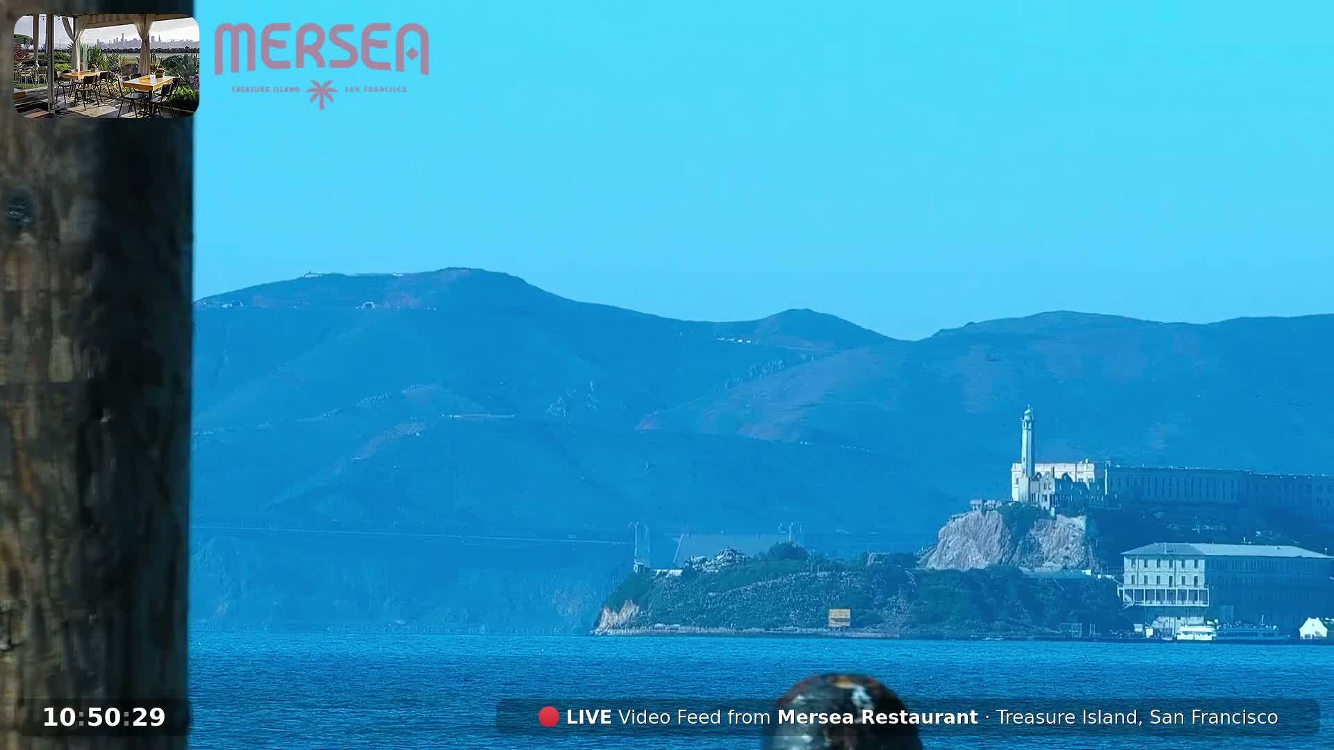 San Francisco City Live Camera from Treasure Island - San Fracisco, California, USA