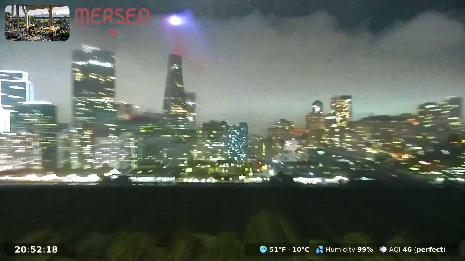 San Francisco City Live Camera from Treasure Island - San Fracisco, California, USA