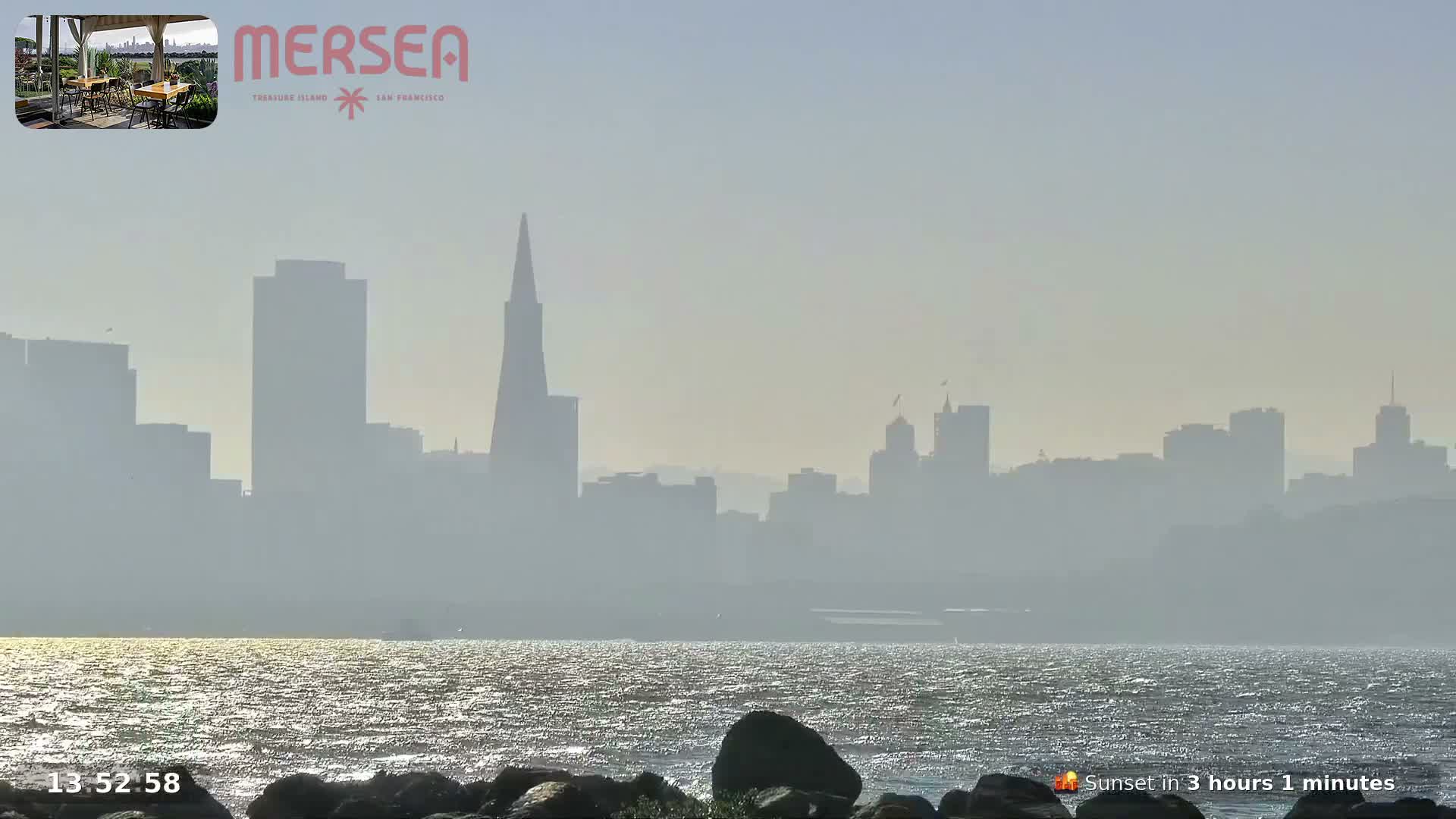 San Francisco City Live Camera from Treasure Island - San Fracisco, California, USA