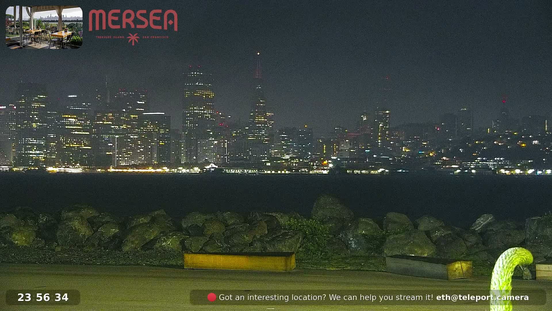 San Francisco City Live Camera from Treasure Island - San Fracisco, California, USA
