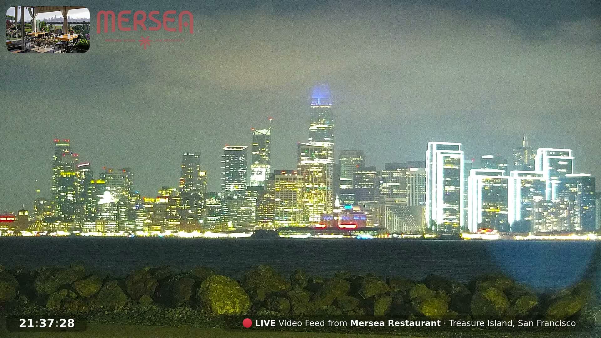 San Francisco City Live Camera from Treasure Island - San Fracisco, California, USA