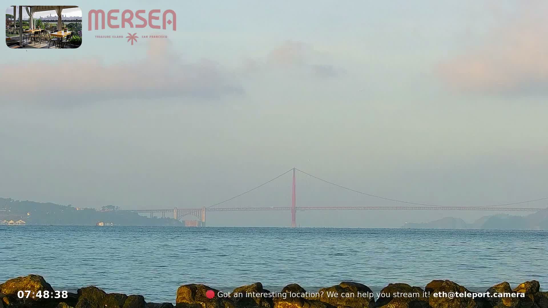 San Francisco City Live Camera from Treasure Island - San Fracisco, California, USA