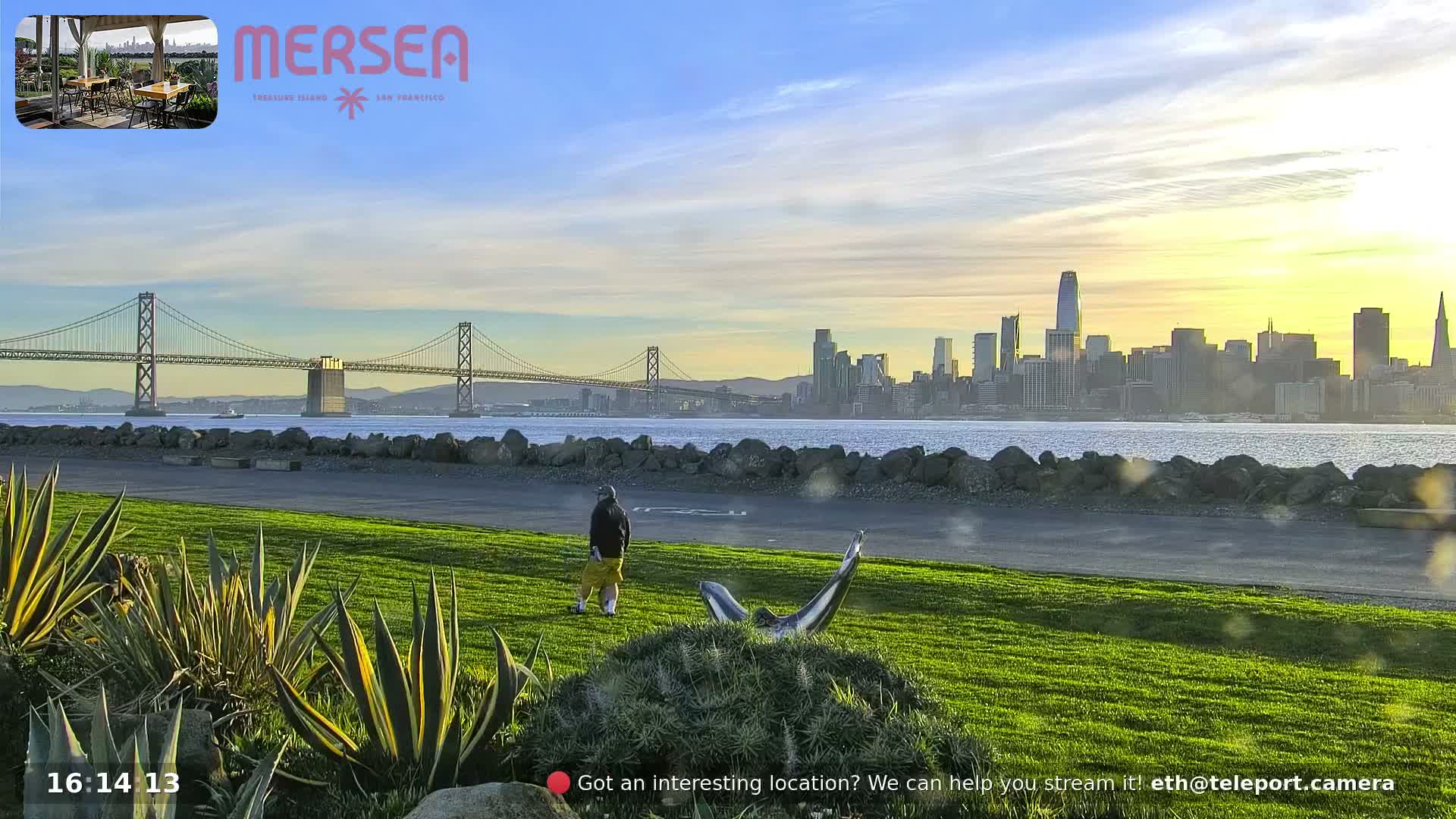 San Francisco City Live Camera from Treasure Island - San Fracisco, California, USA