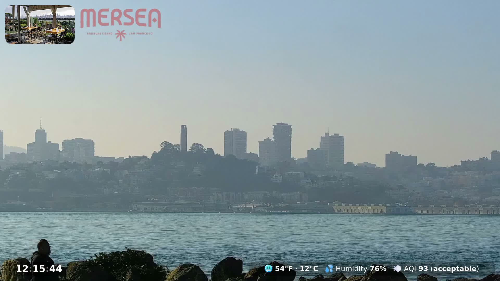 San Francisco City Live Camera from Treasure Island - San Fracisco, California, USA