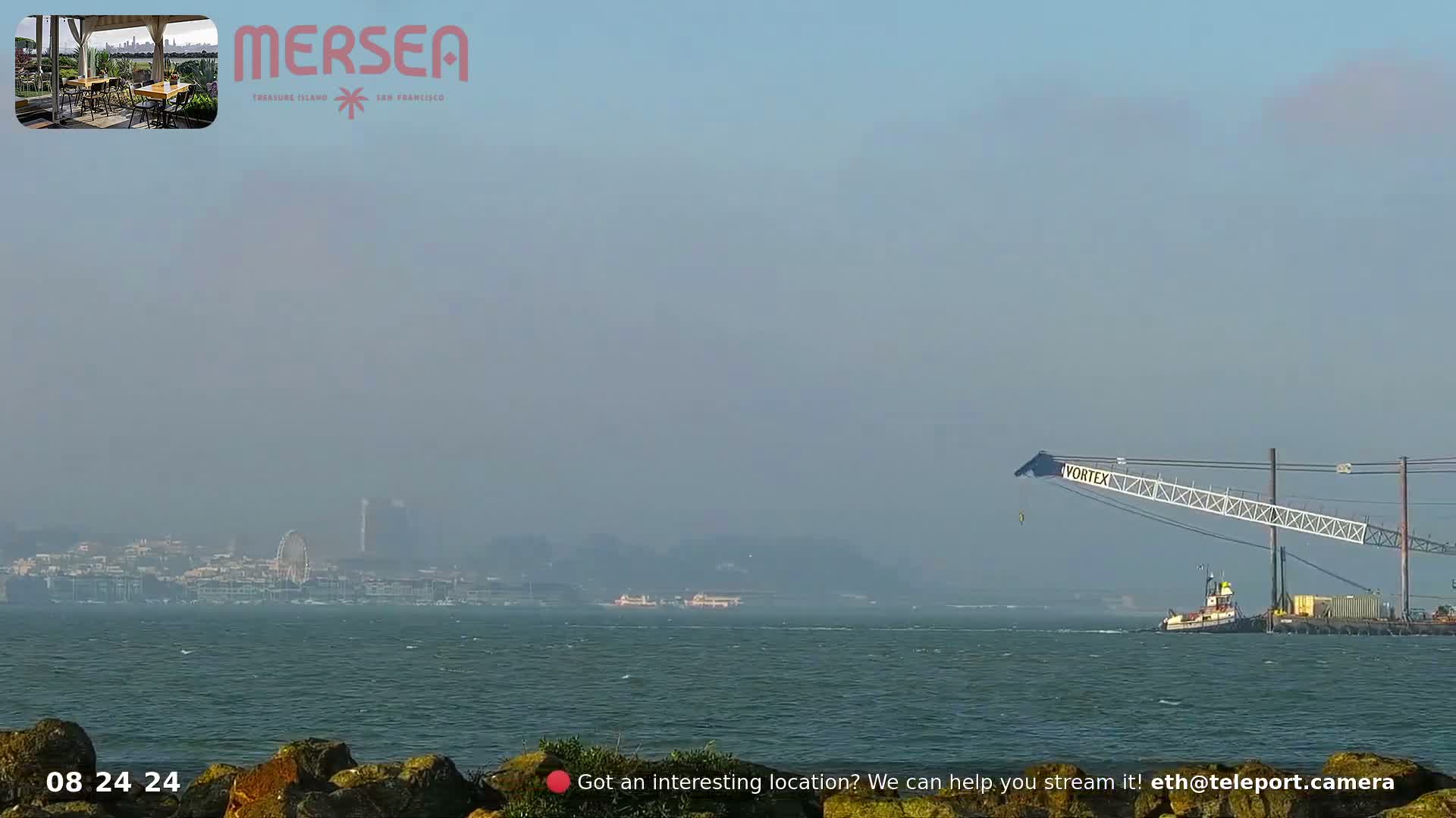 San Francisco City Live Camera from Treasure Island - San Fracisco, California, USA