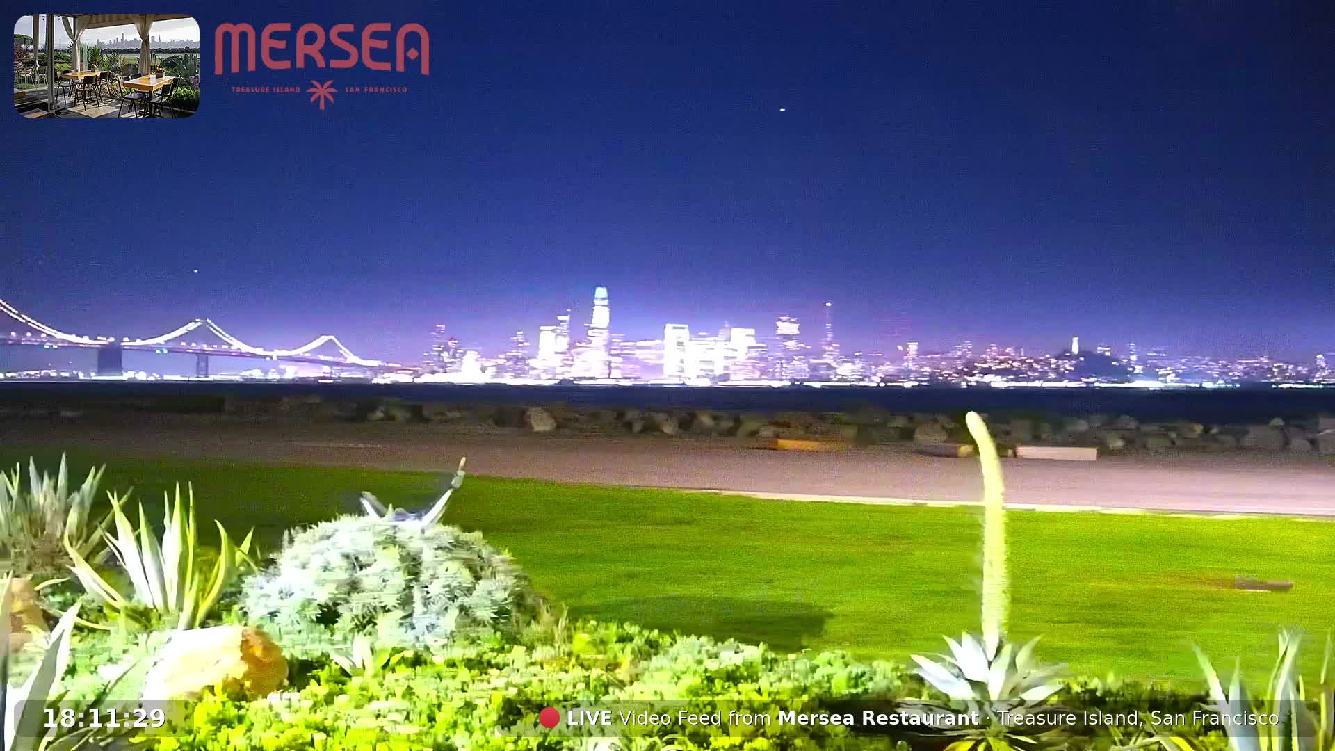 San Francisco City Live Camera from Treasure Island - San Fracisco, California, USA