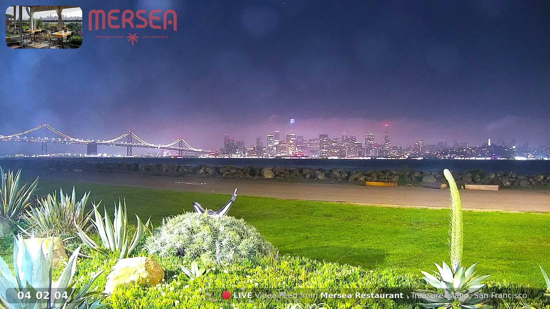 San Francisco City Live Camera from Treasure Island - San Fracisco, California, USA