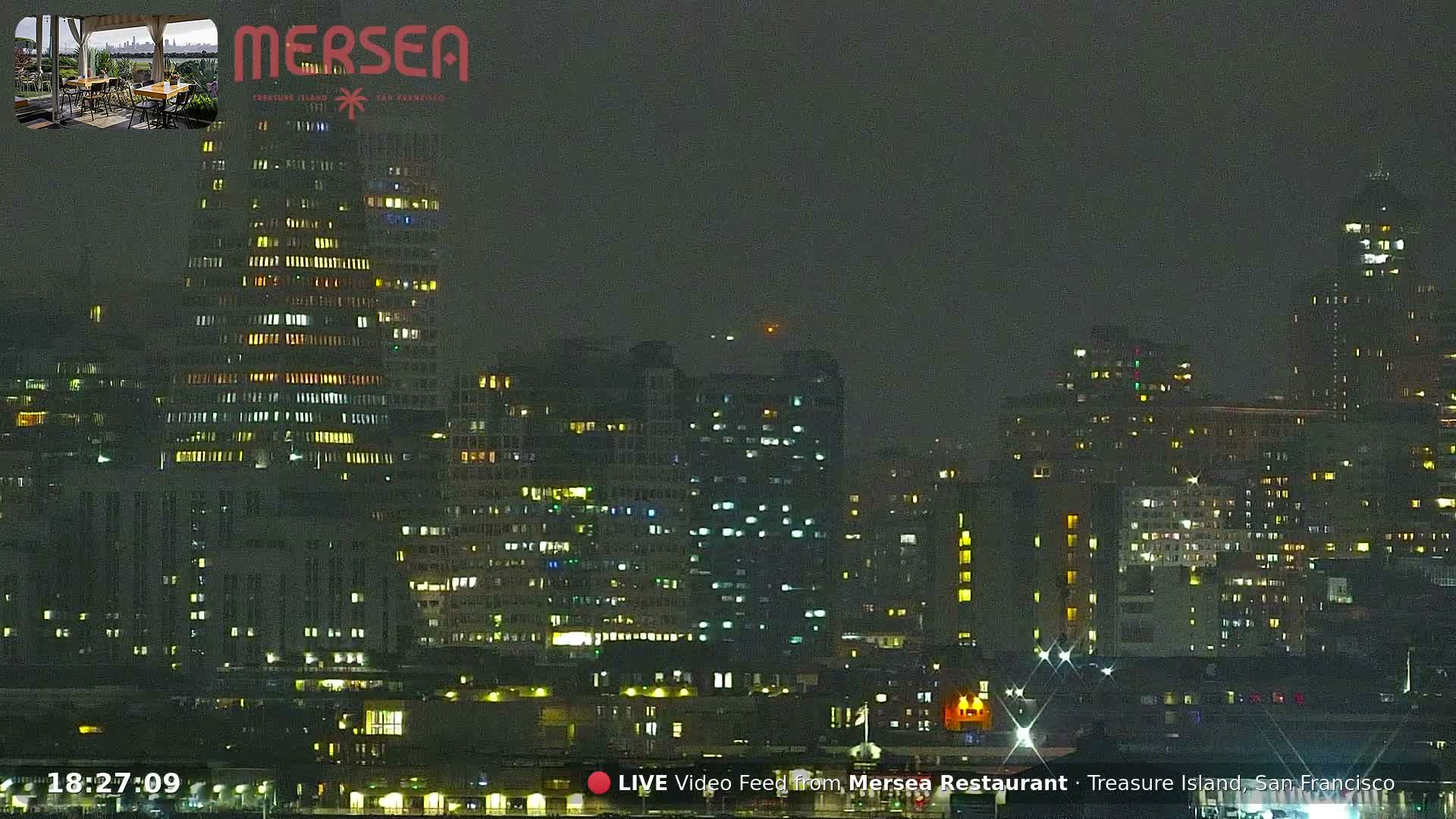 San Francisco City Live Camera from Treasure Island - San Fracisco, California, USA