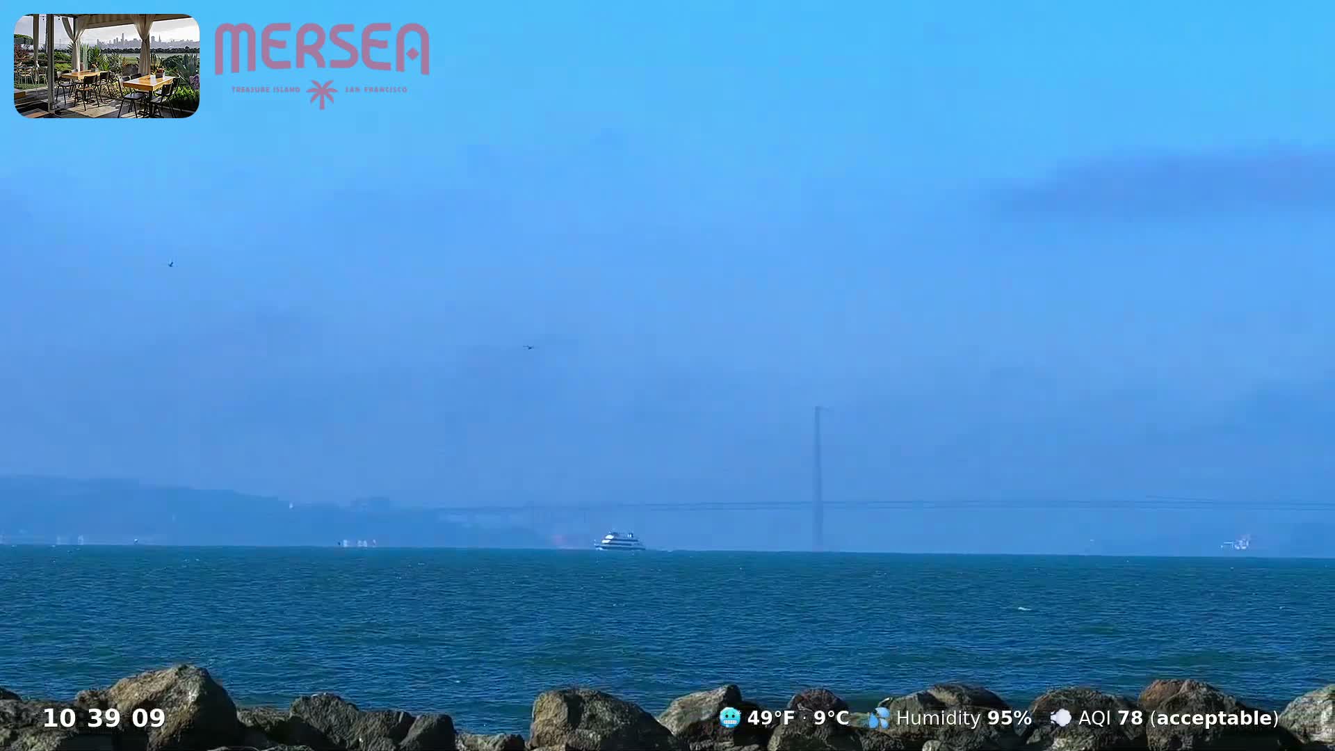 San Francisco City Live Camera from Treasure Island - San Fracisco, California, USA
