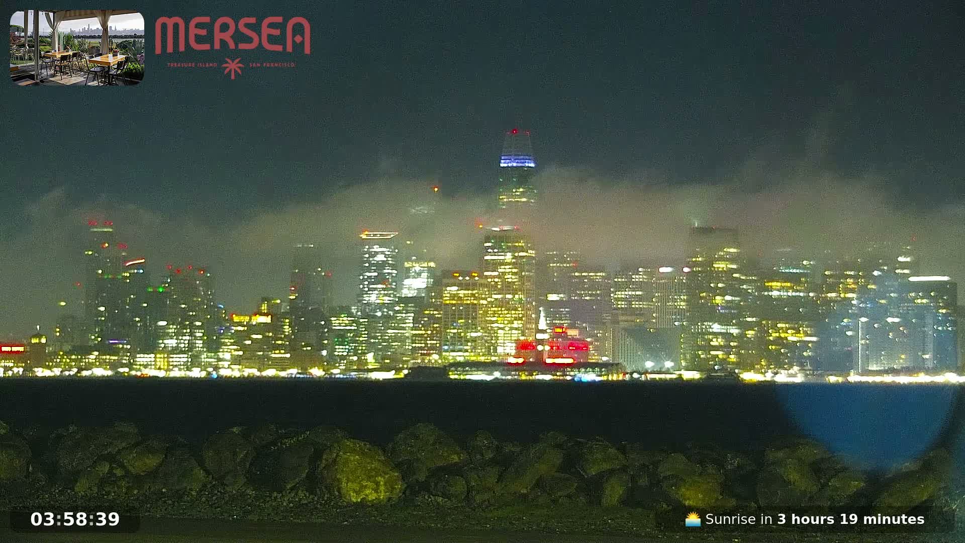 San Francisco City Live Camera from Treasure Island - San Fracisco, California, USA