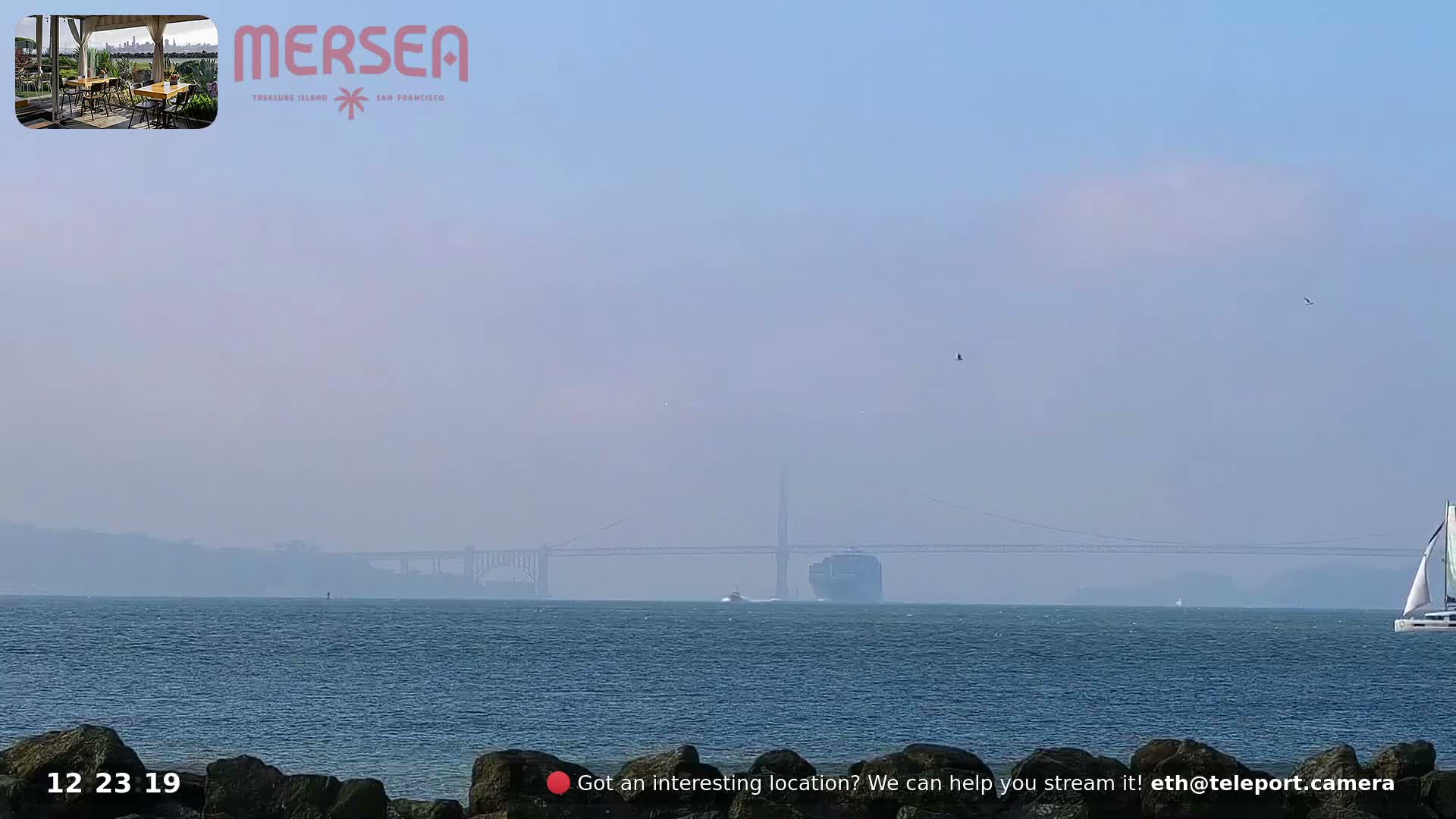 San Francisco City Live Camera from Treasure Island - San Fracisco, California, USA