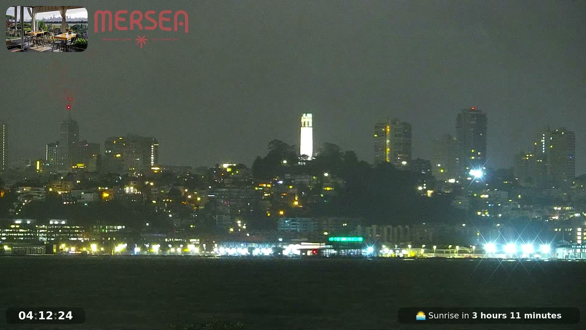 San Francisco City Live Camera from Treasure Island - San Fracisco, California, USA