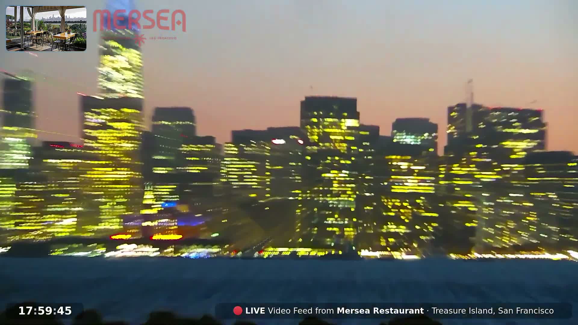 San Francisco City Live Camera from Treasure Island - San Fracisco, California, USA