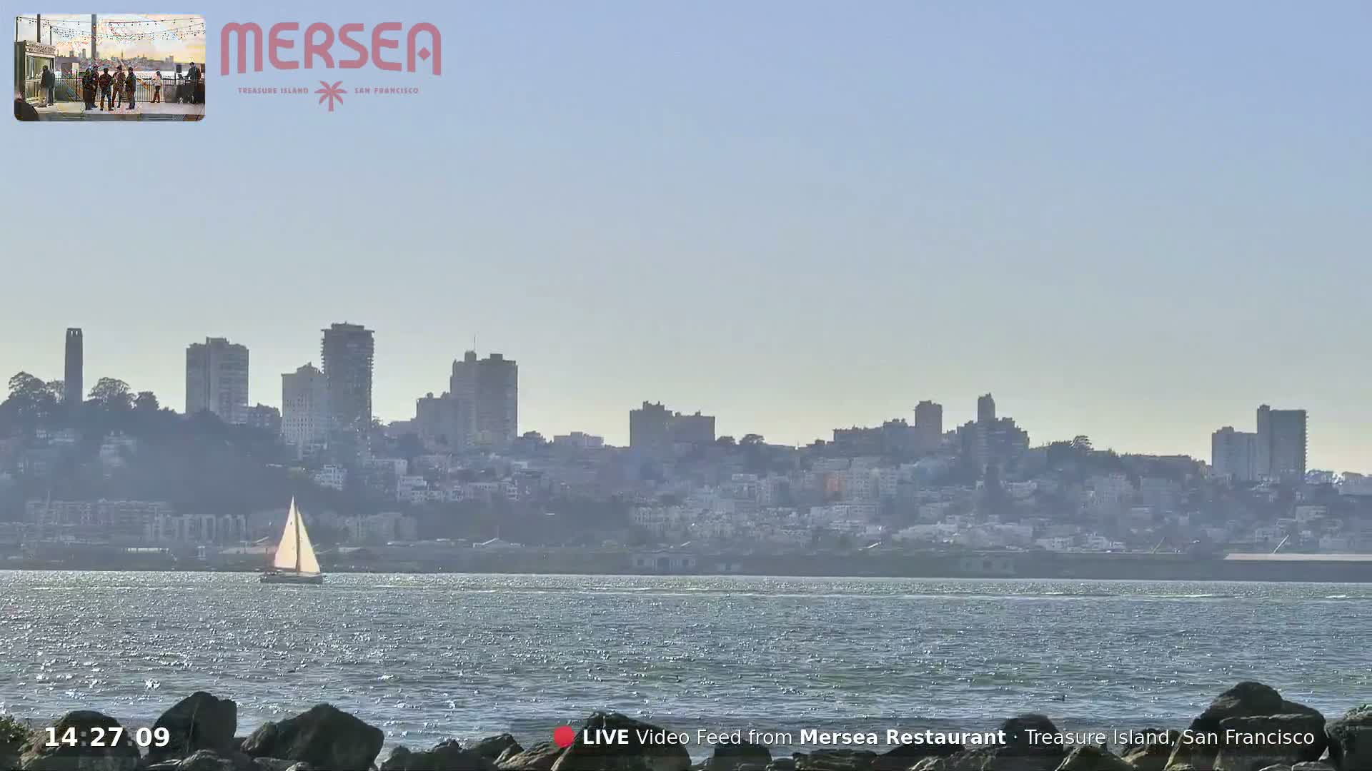 San Francisco City Live Camera from Treasure Island - San Fracisco, California, USA
