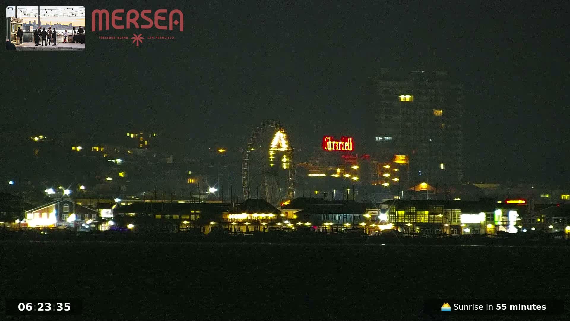 San Francisco City Live Camera from Treasure Island - San Fracisco, California, USA