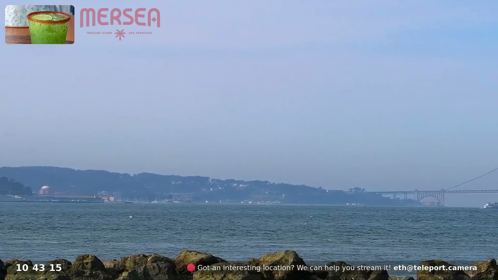 San Francisco City Live Camera from Treasure Island - San Fracisco, California, USA
