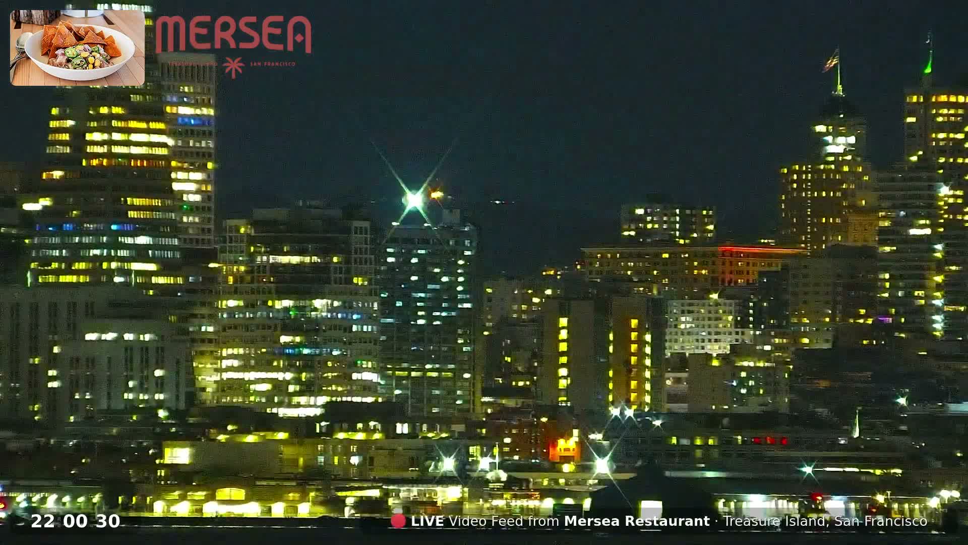 San Francisco City Live Camera from Treasure Island - San Fracisco, California, USA