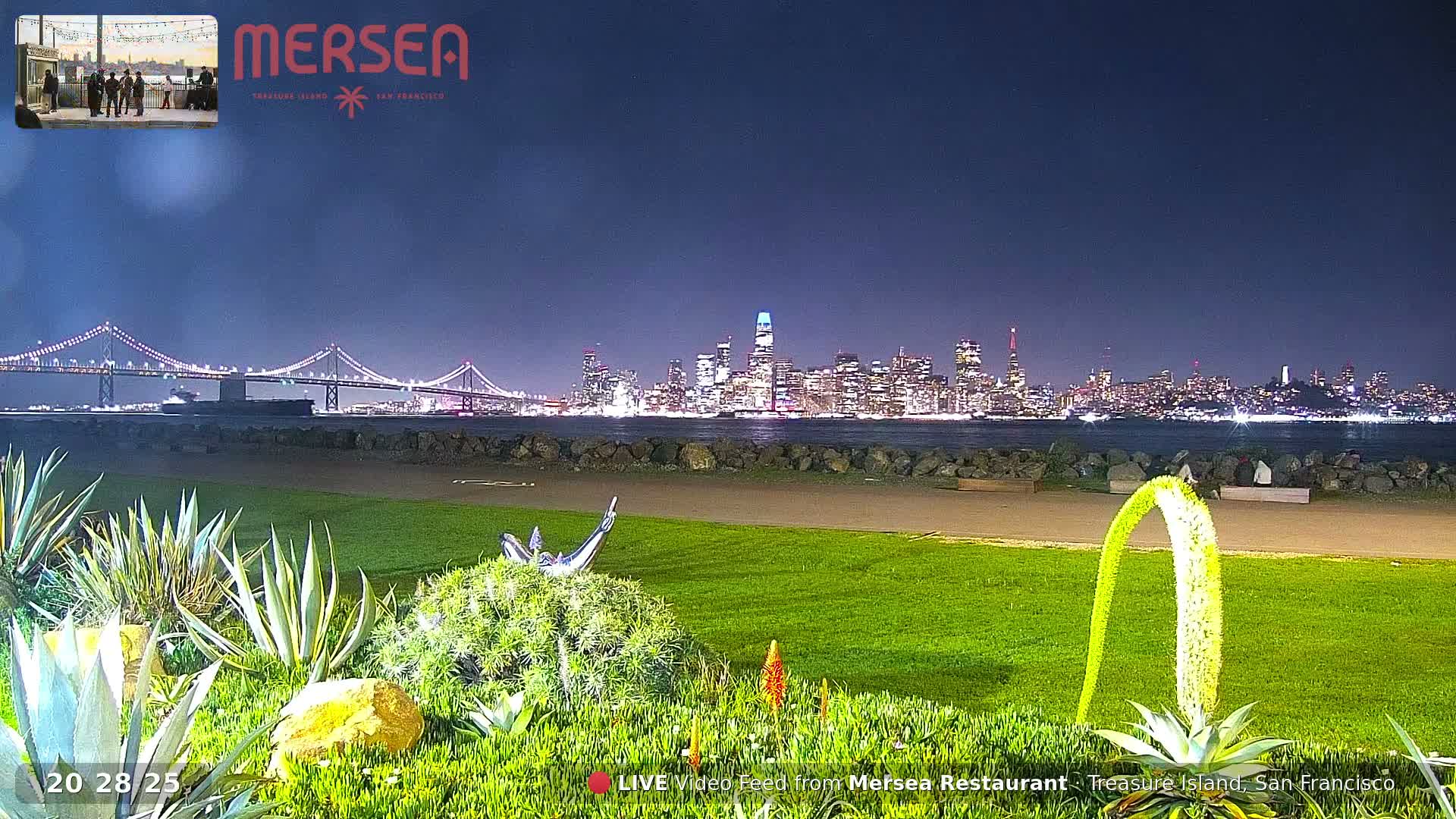 San Francisco City Live Camera from Treasure Island - San Fracisco, California, USA