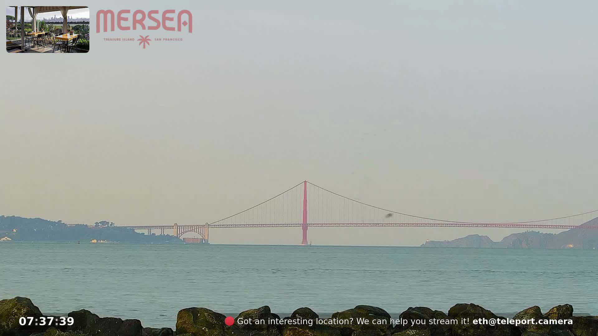 San Francisco City Live Camera from Treasure Island - San Fracisco, California, USA