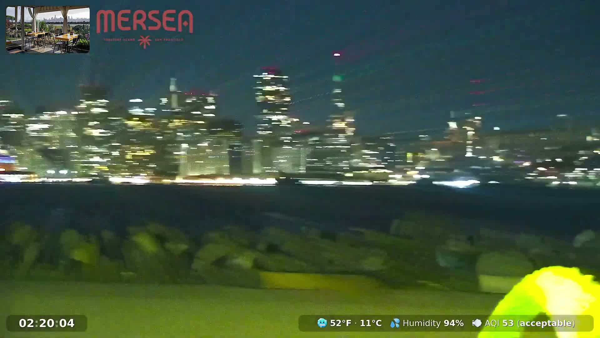 San Francisco City Live Camera from Treasure Island - San Fracisco, California, USA