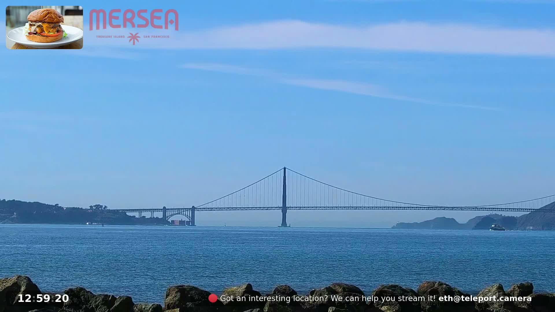 San Francisco City Live Camera from Treasure Island - San Fracisco, California, USA