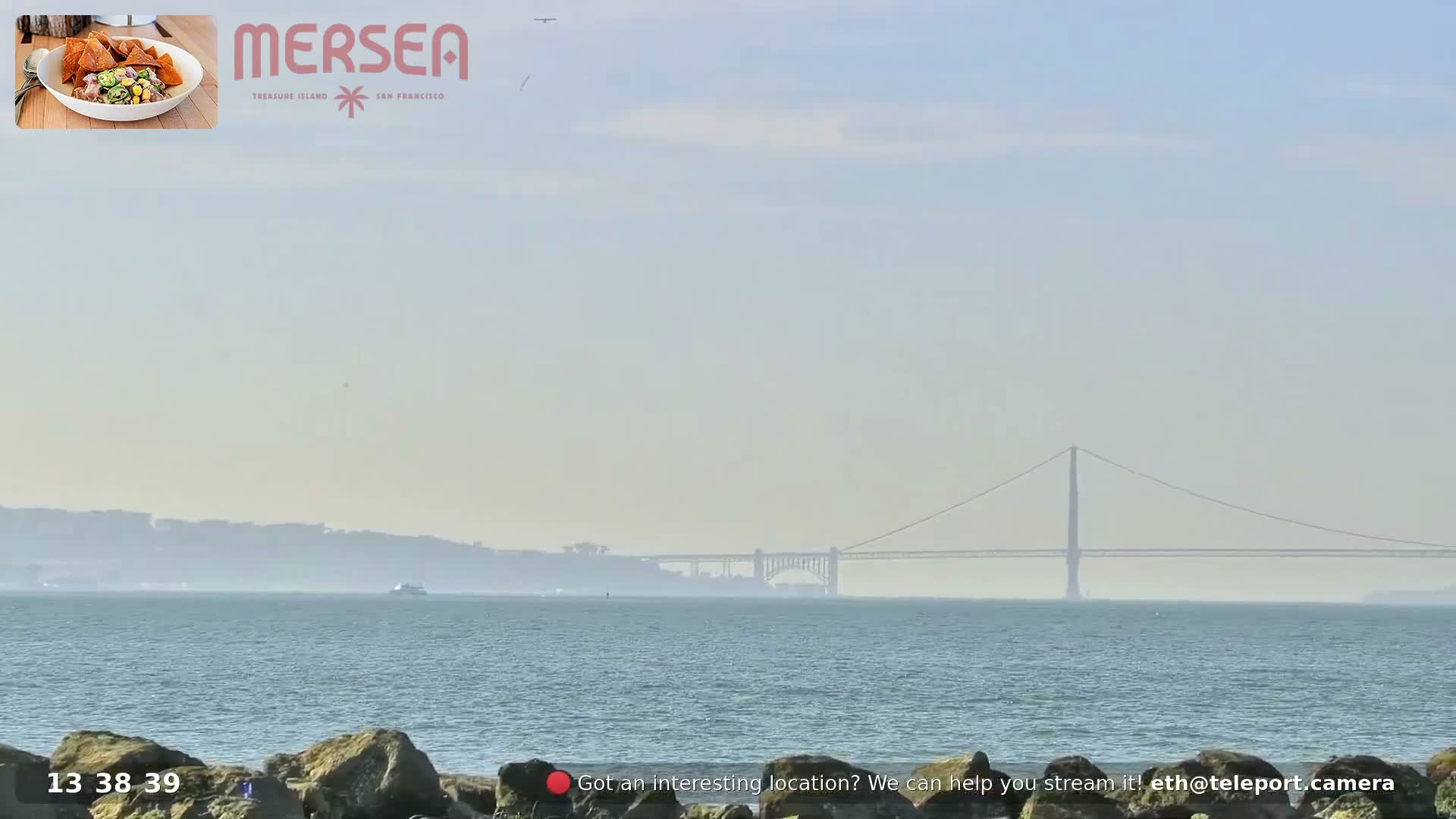 San Francisco City Live Camera from Treasure Island - San Fracisco, California, USA