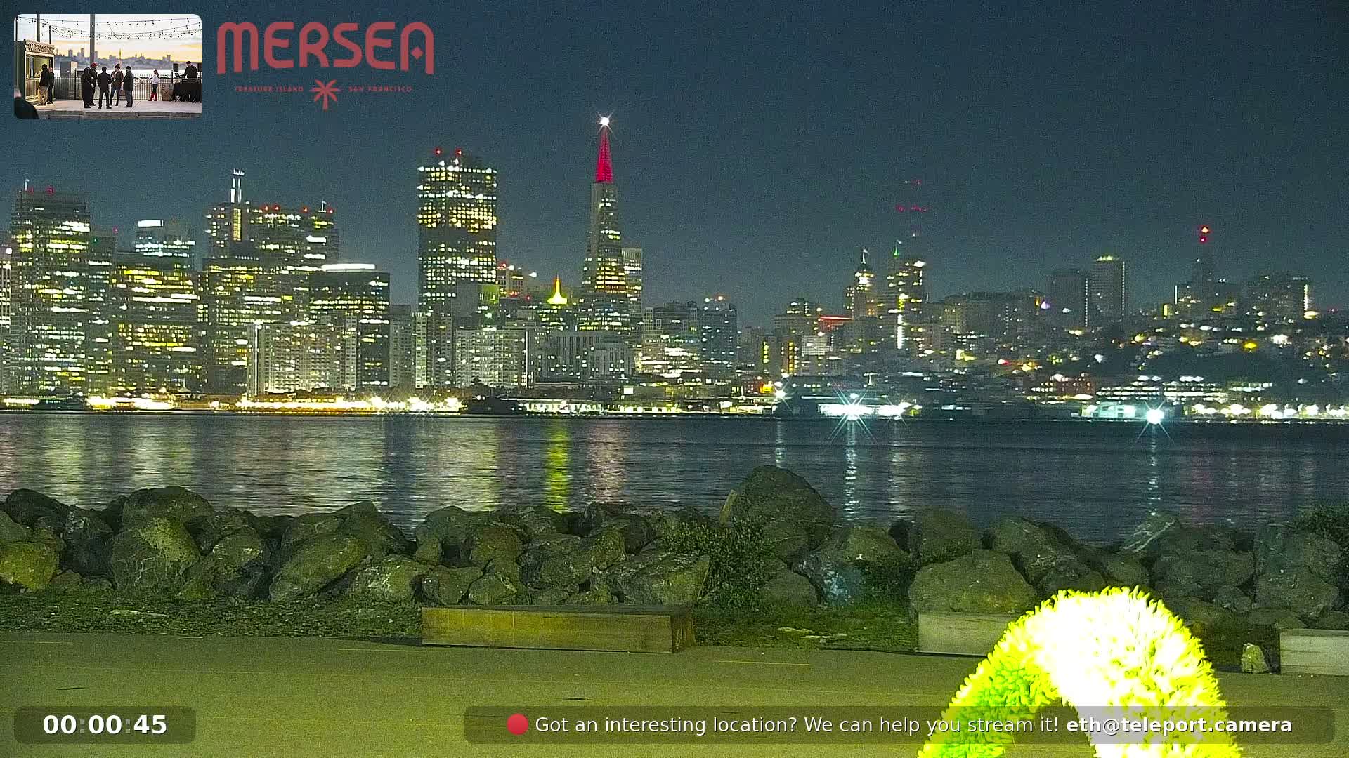San Francisco City Live Camera from Treasure Island - San Fracisco, California, USA