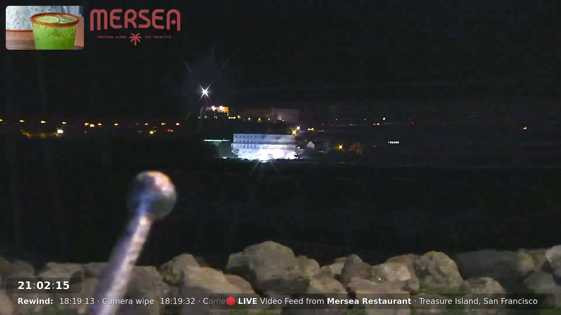 San Francisco City Live Camera from Treasure Island - San Fracisco, California, USA