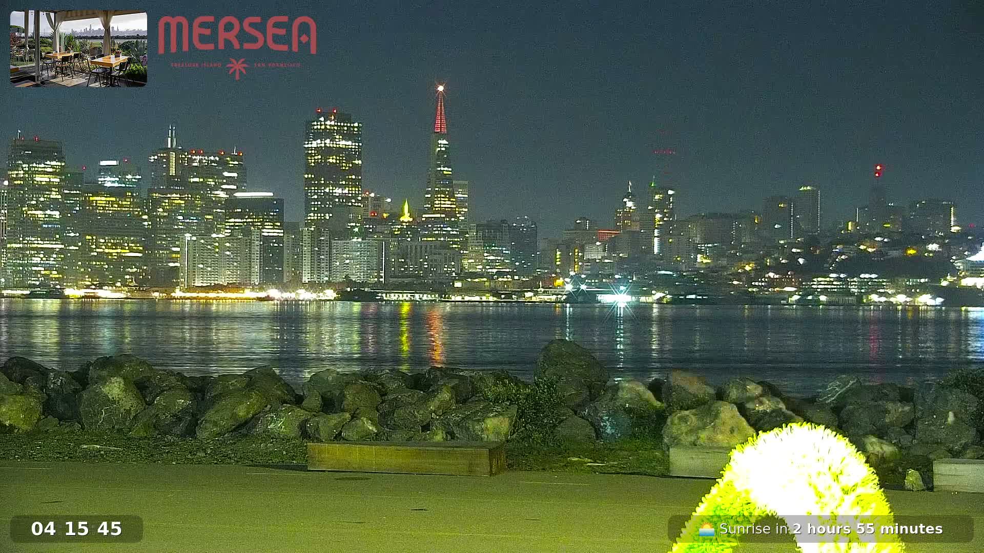 San Francisco City Live Camera from Treasure Island - San Fracisco, California, USA