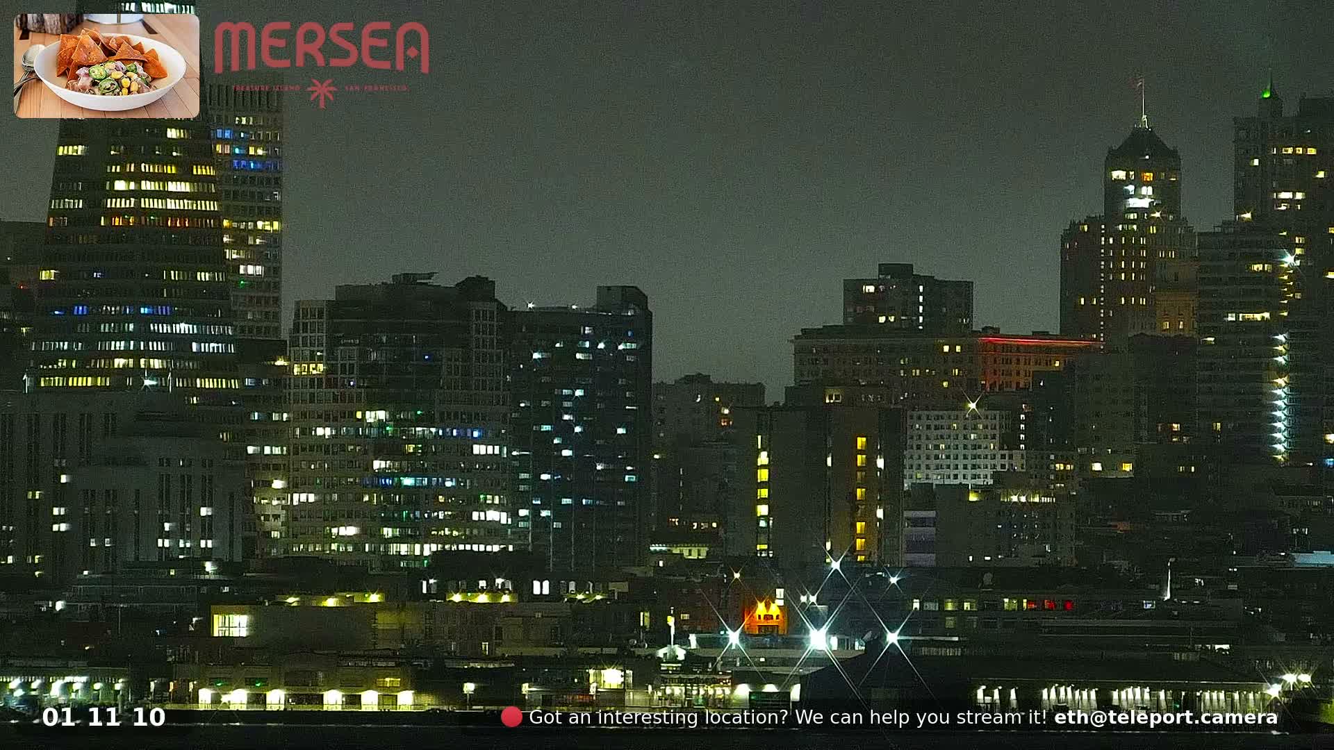 San Francisco City Live Camera from Treasure Island - San Fracisco, California, USA