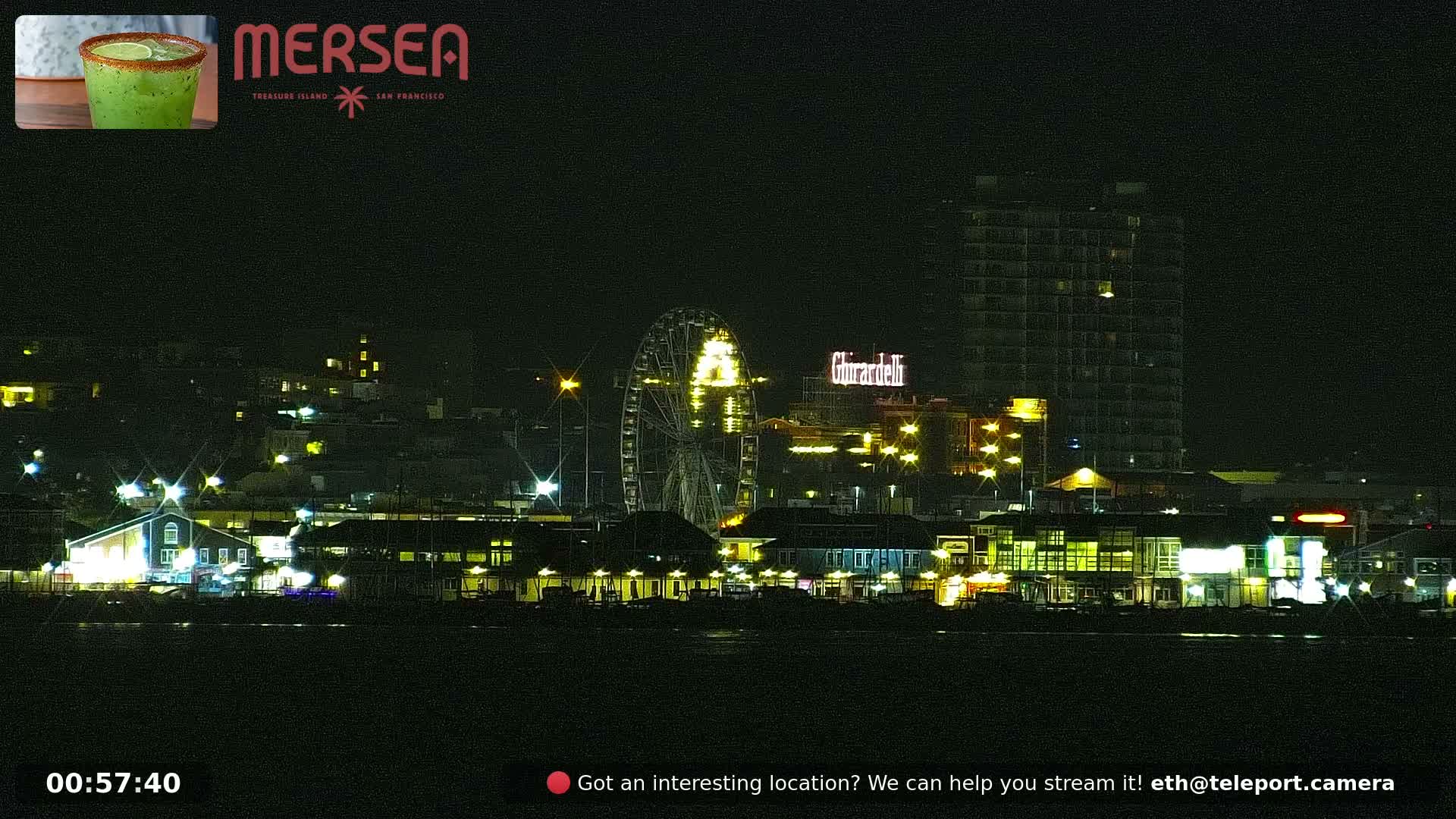 San Francisco City Live Camera from Treasure Island - San Fracisco, California, USA