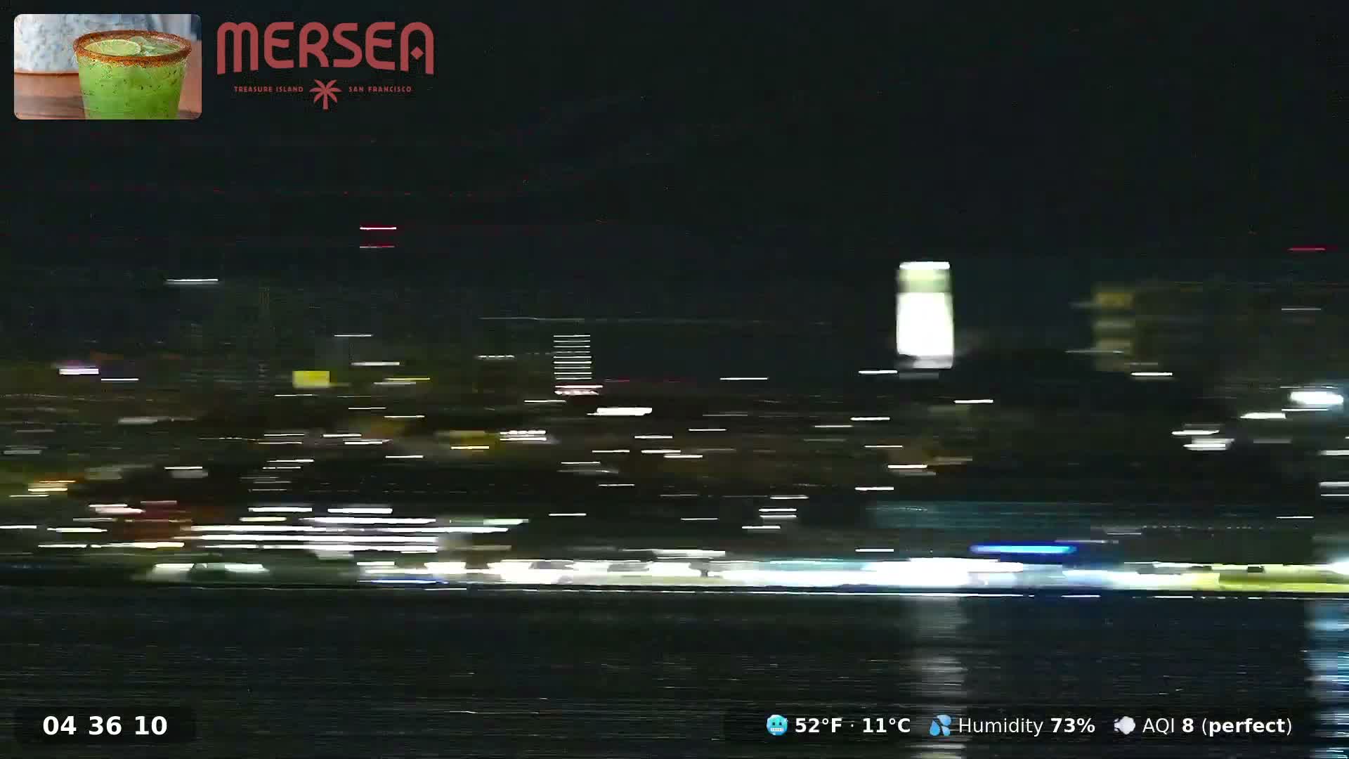 San Francisco City Live Camera from Treasure Island - San Fracisco, California, USA