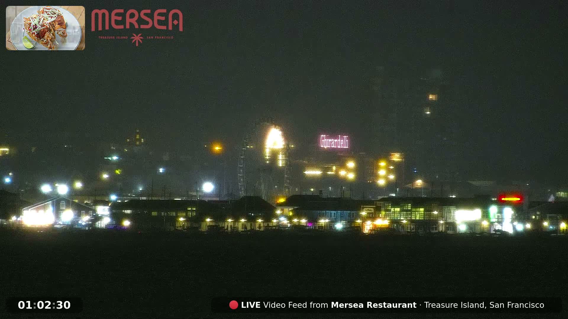 San Francisco City Live Camera from Treasure Island - San Fracisco, California, USA