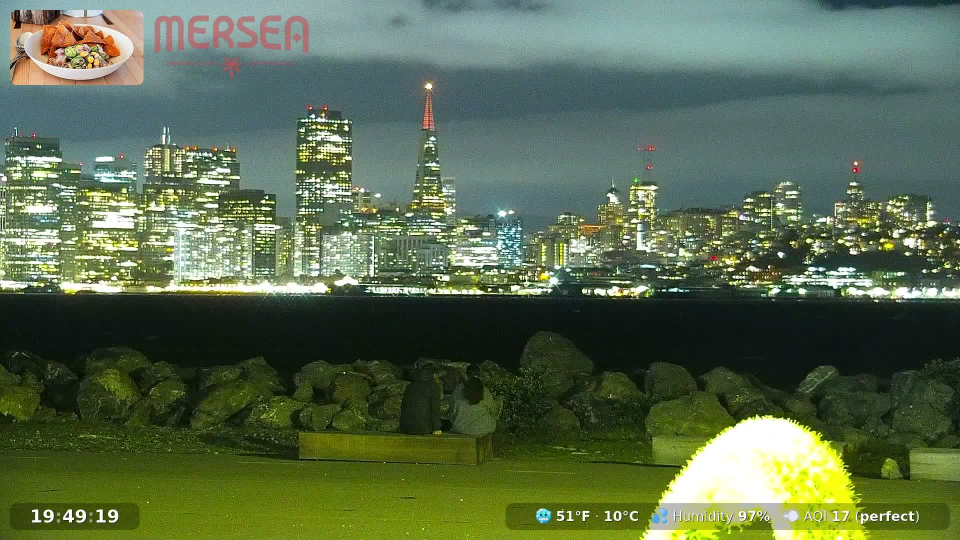 San Francisco City Live Camera from Treasure Island - San Fracisco, California, USA