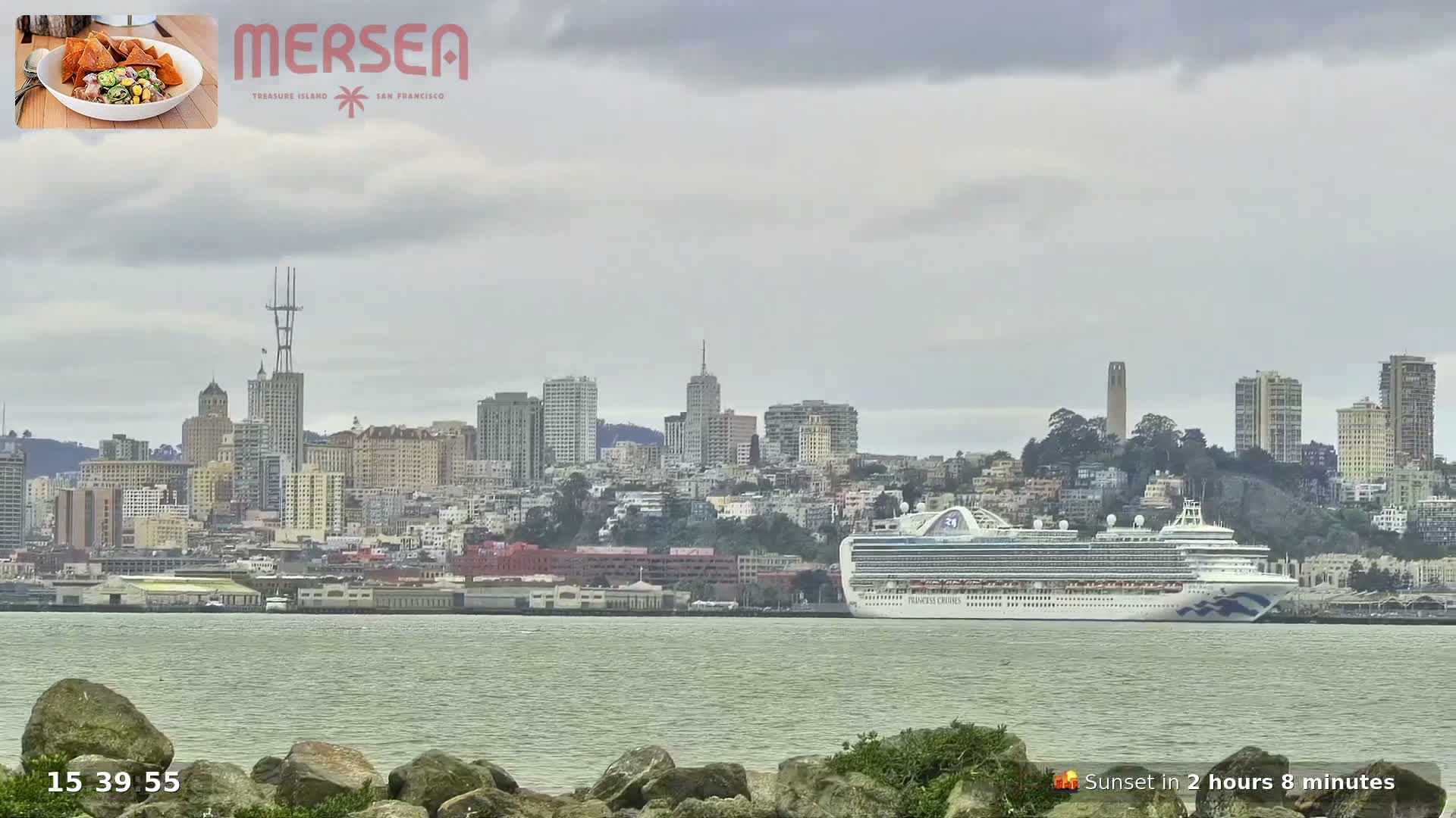 San Francisco City Live Camera from Treasure Island - San Fracisco, California, USA