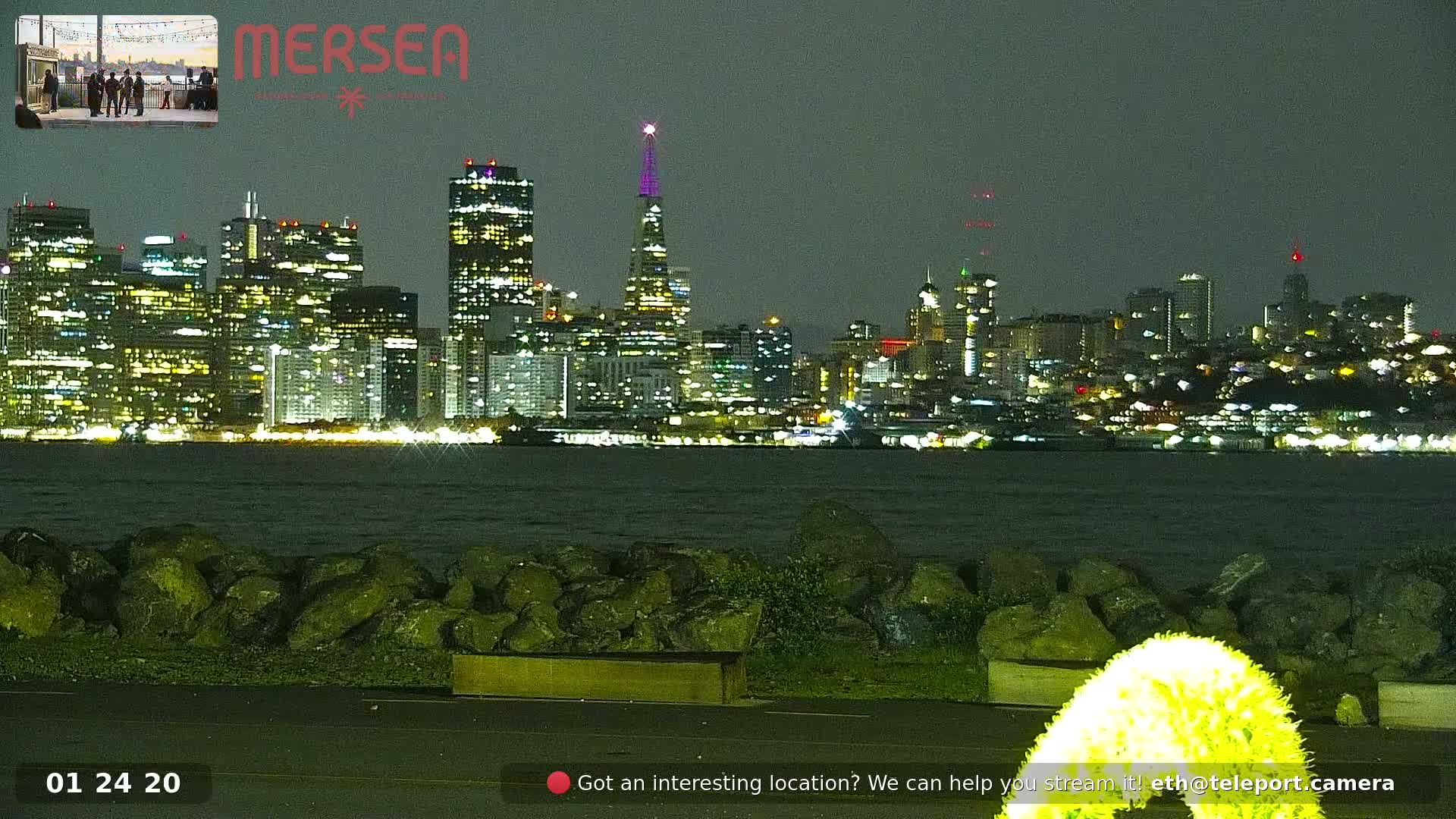 San Francisco City Live Camera from Treasure Island - San Fracisco, California, USA