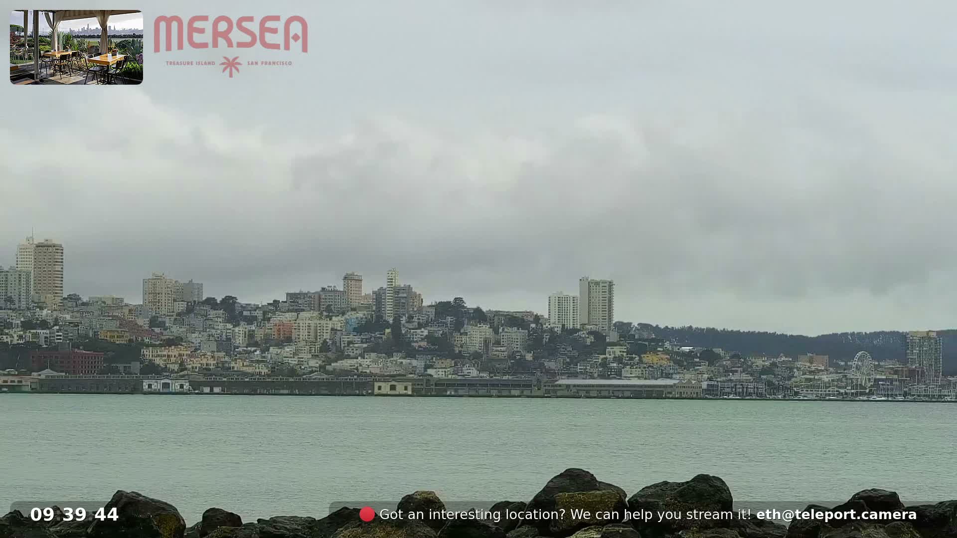 San Francisco City Live Camera from Treasure Island - San Fracisco, California, USA