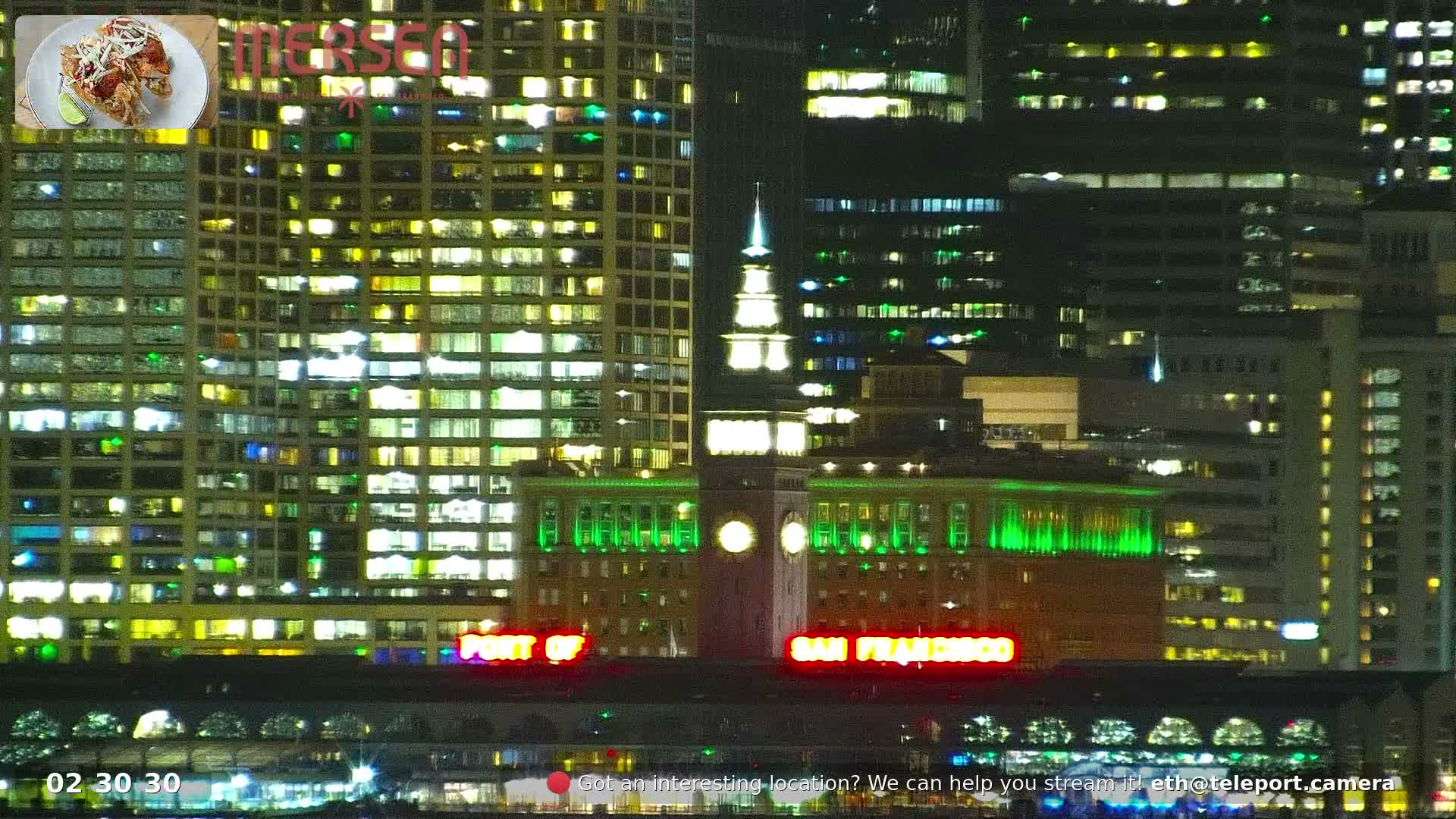 San Francisco City Live Camera from Treasure Island - San Fracisco, California, USA
