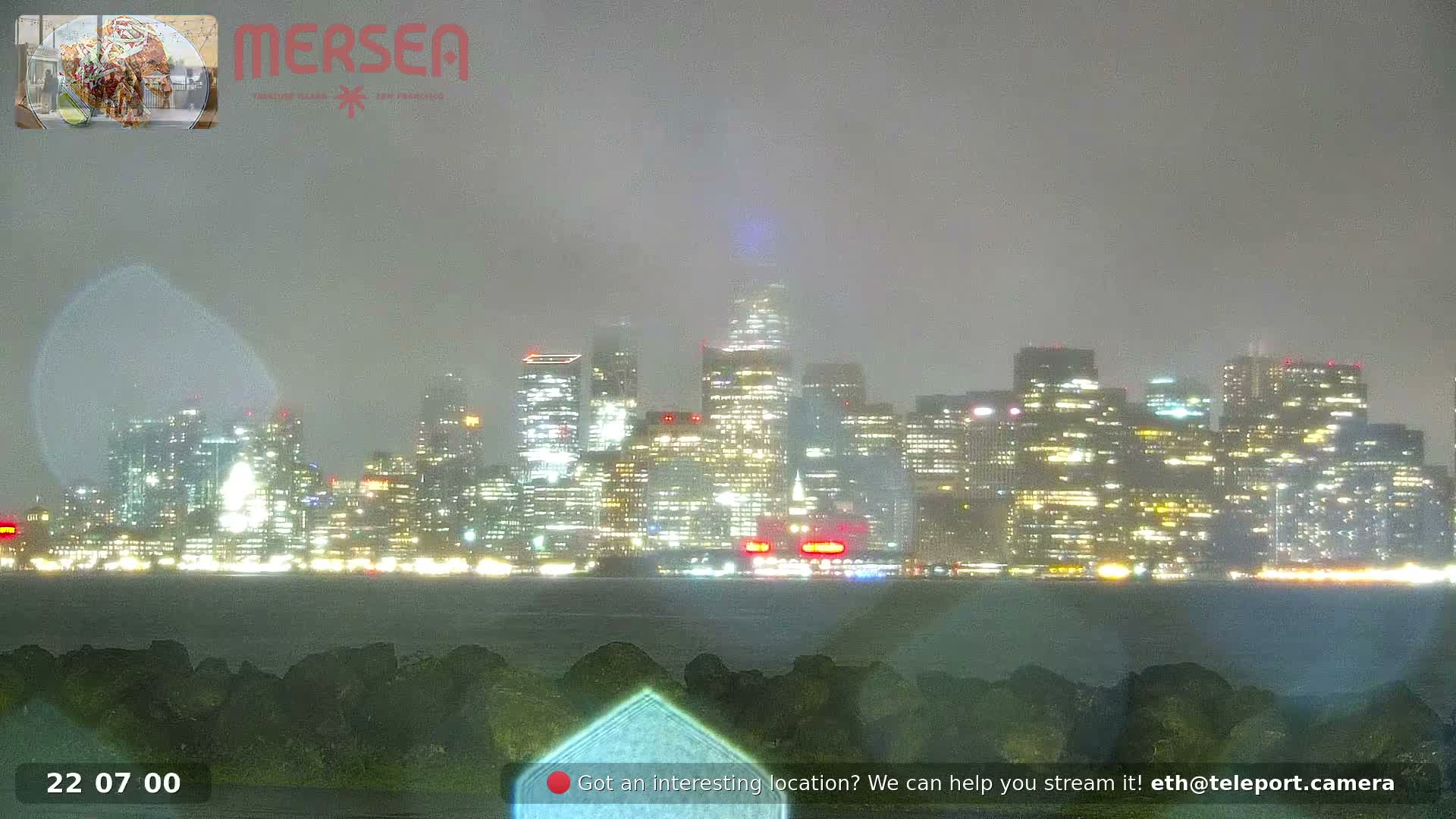 San Francisco City Live Camera from Treasure Island - San Fracisco, California, USA