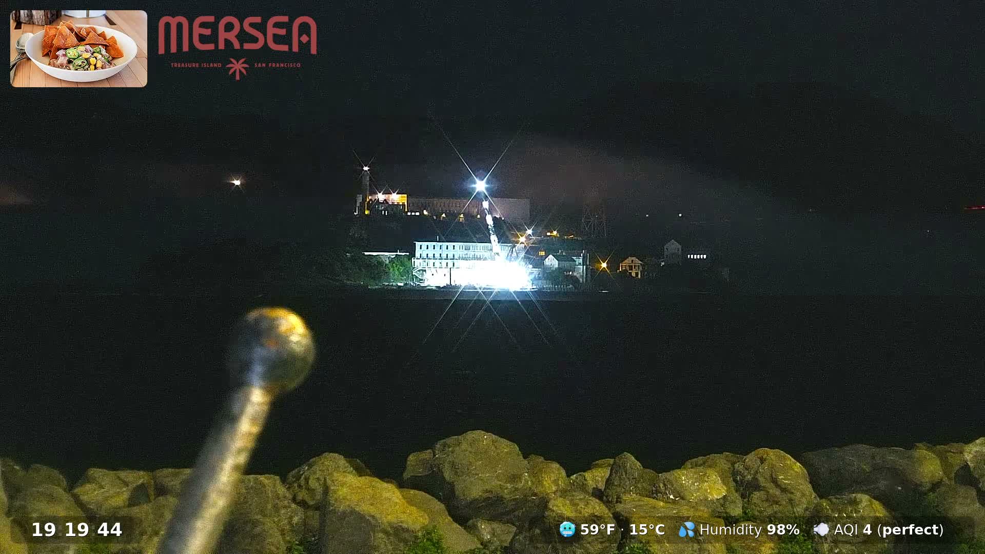 San Francisco City Live Camera from Treasure Island - San Fracisco, California, USA