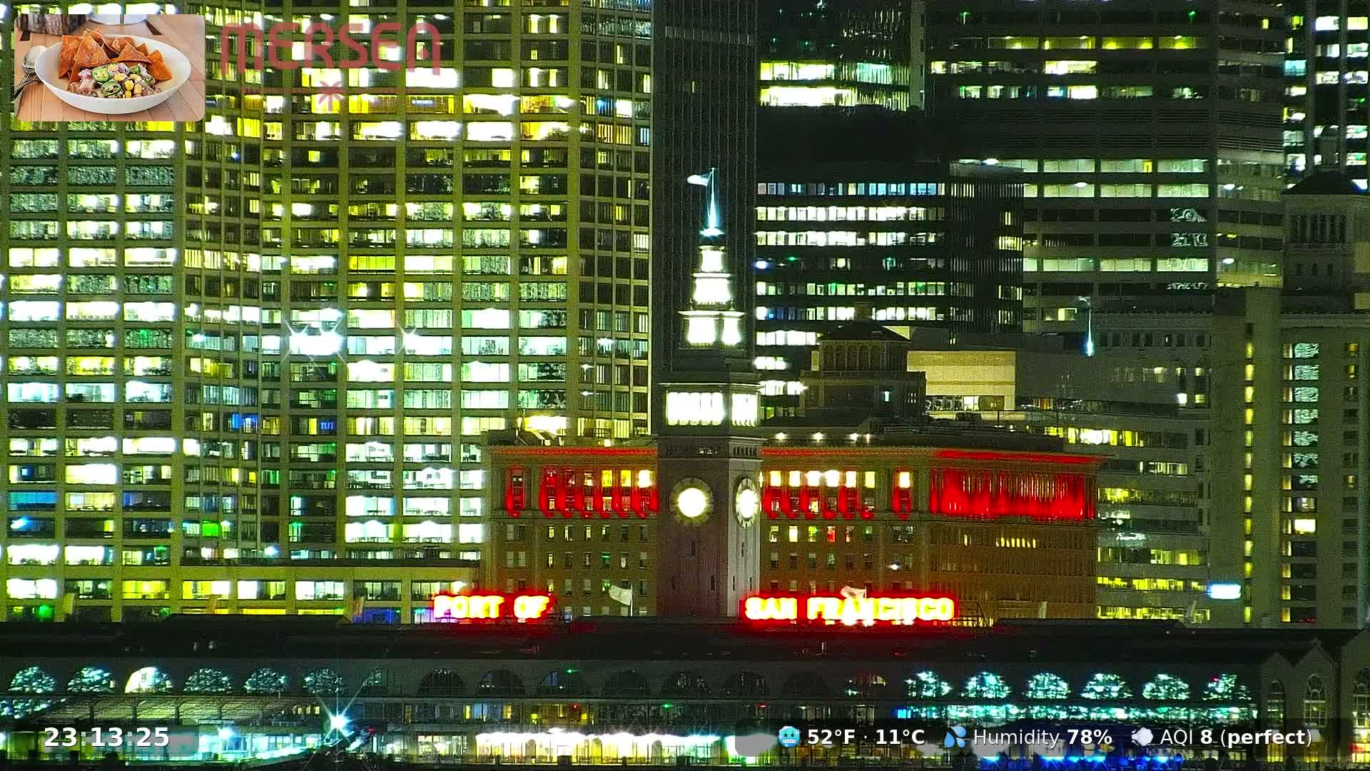 San Francisco City Live Camera from Treasure Island - San Fracisco, California, USA
